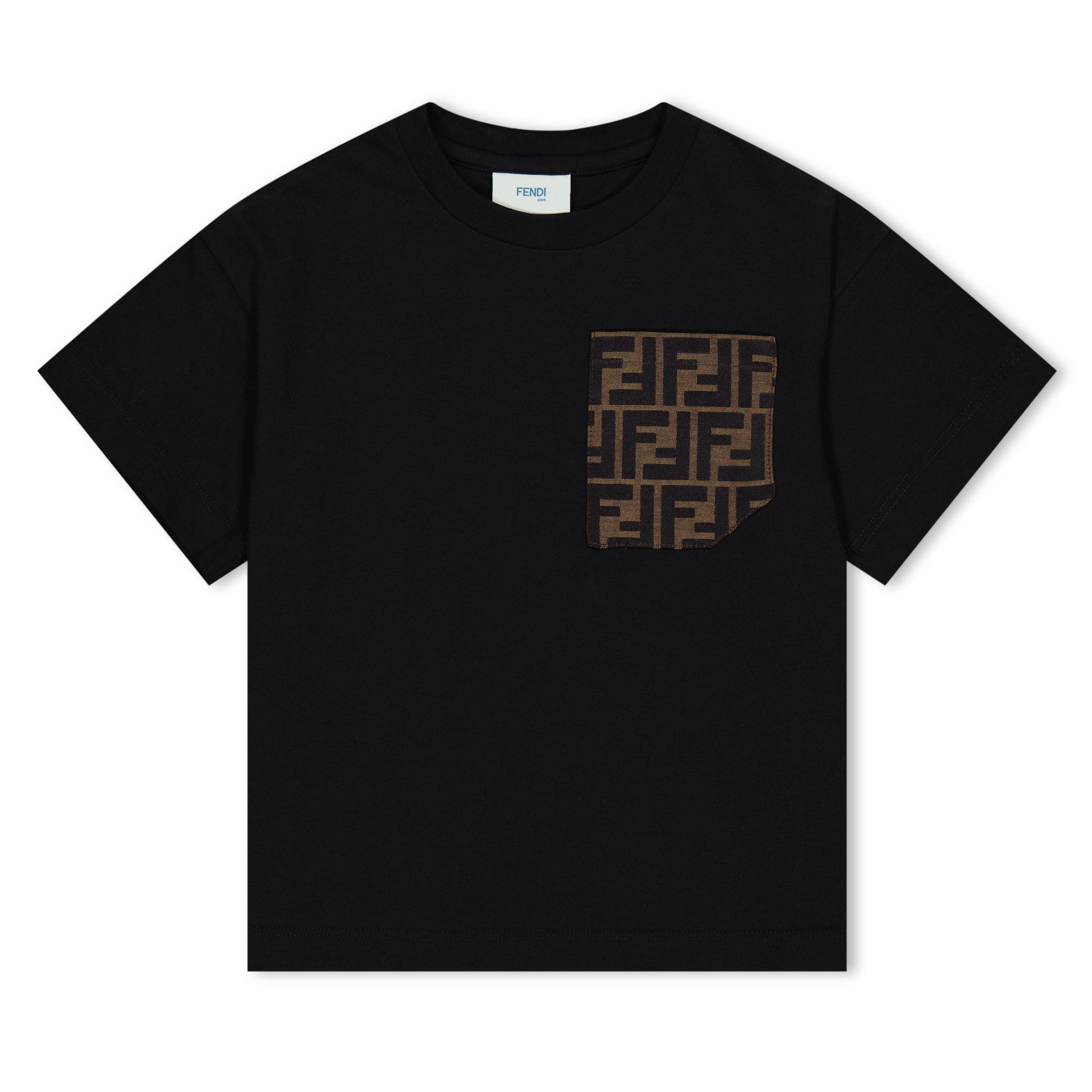 Fendi T-Shirt With Logo Pocket Juniors