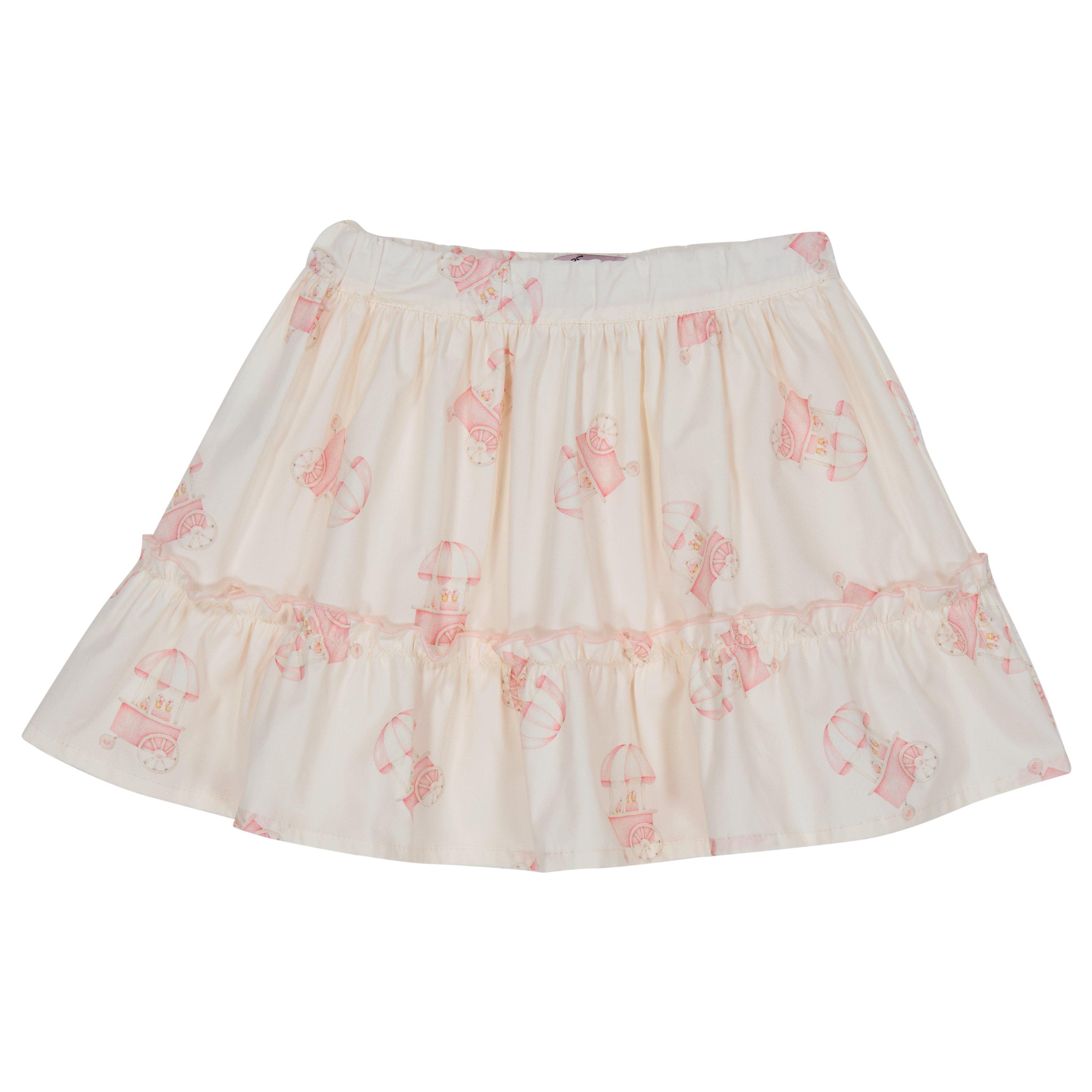 Pale Pink - Phi - Kids' Candy Cart Jersey Skirt - 2