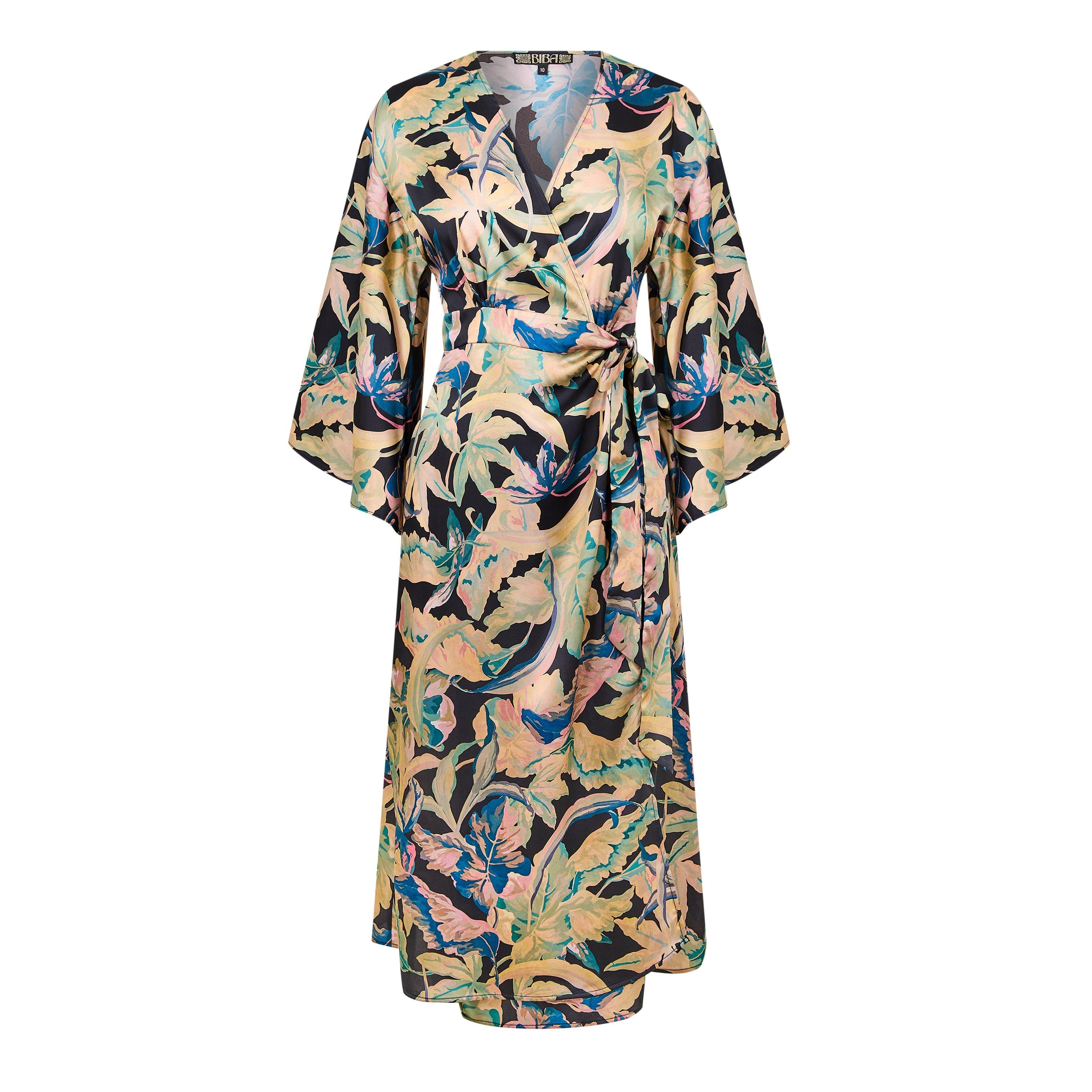 Moody Palm - Biba - Kimono Sleeve Wrap Dress - 5