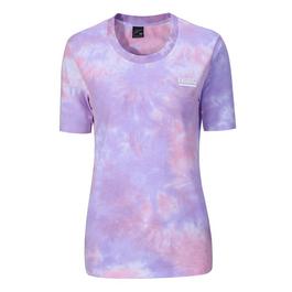 Fabric Tie Dye Short Sleeve T Shirt Ladies