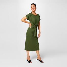 Biba Tie Front Jersey Dress