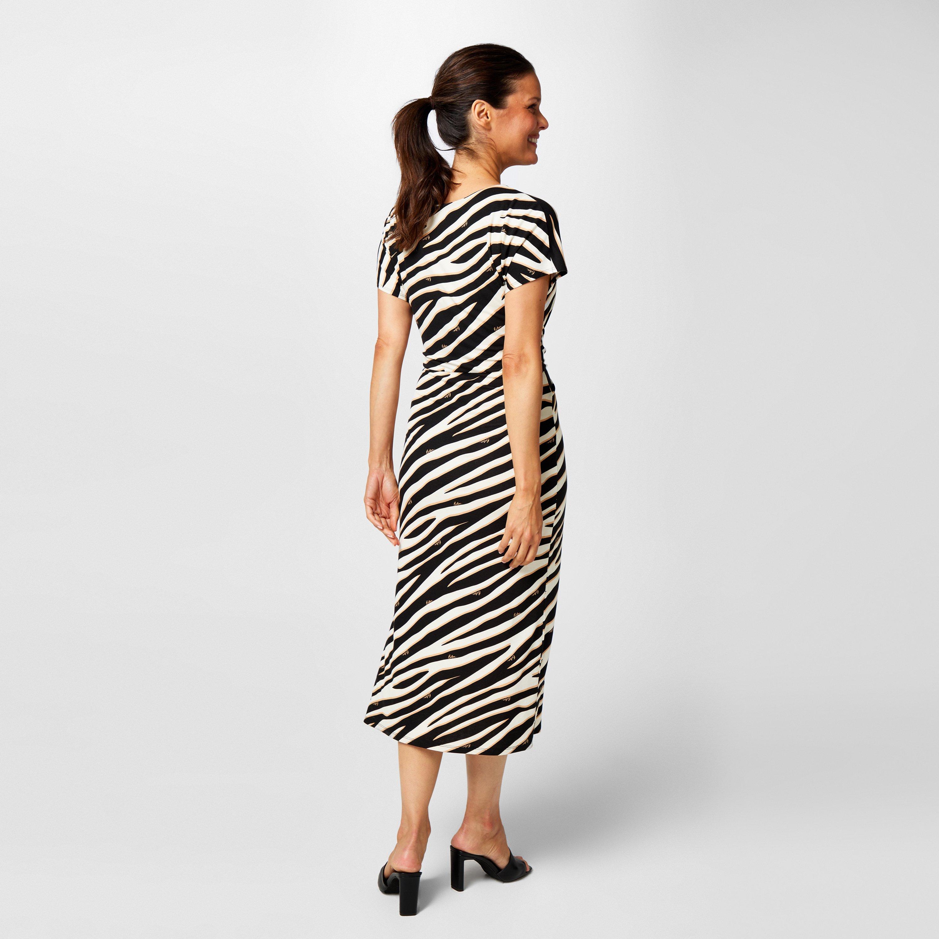Stampa zebra - Biba - Biba Tie Front Jersey Dress - 2