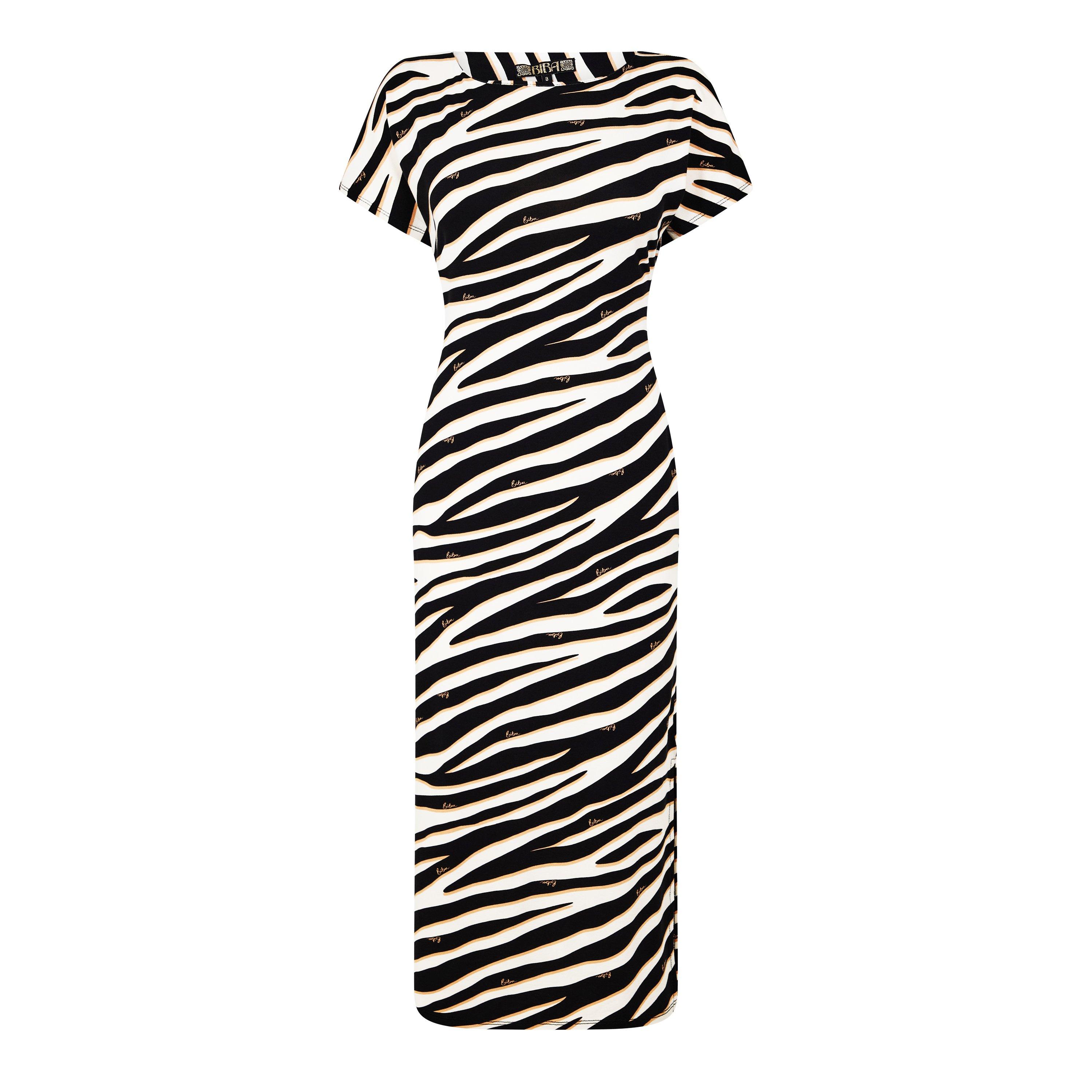 Stampa zebra - Biba - Biba Tie Front Jersey Dress - 5