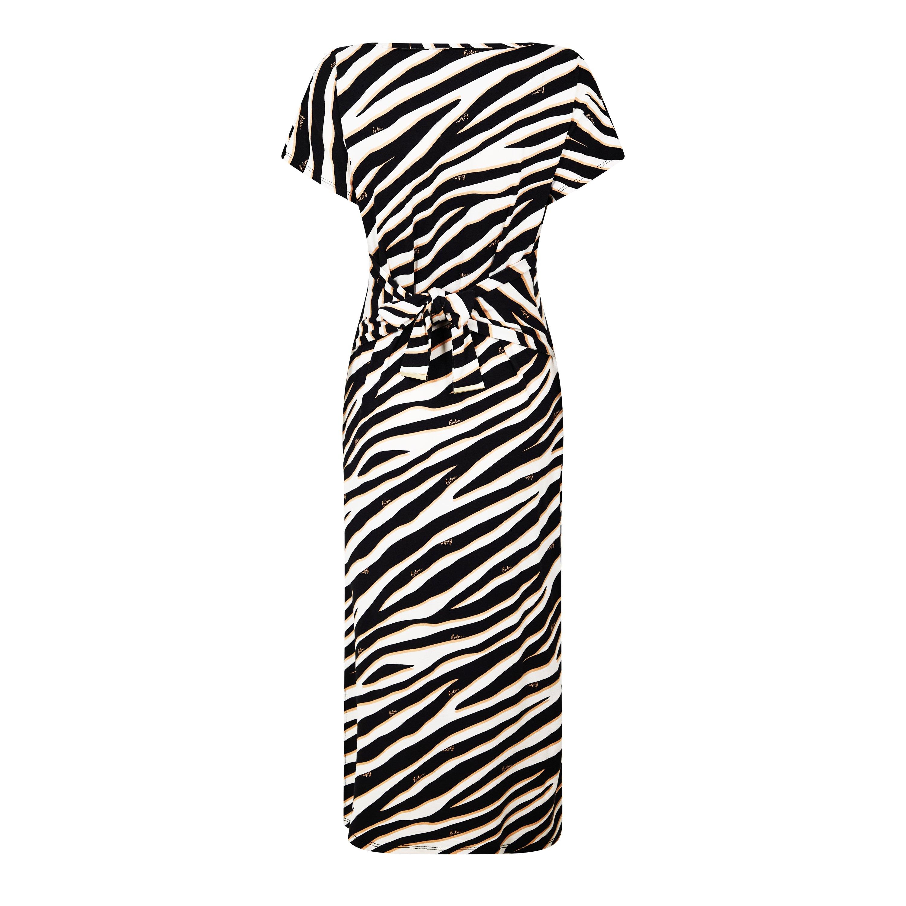 Stampa zebra - Biba - Biba Tie Front Jersey Dress - 6
