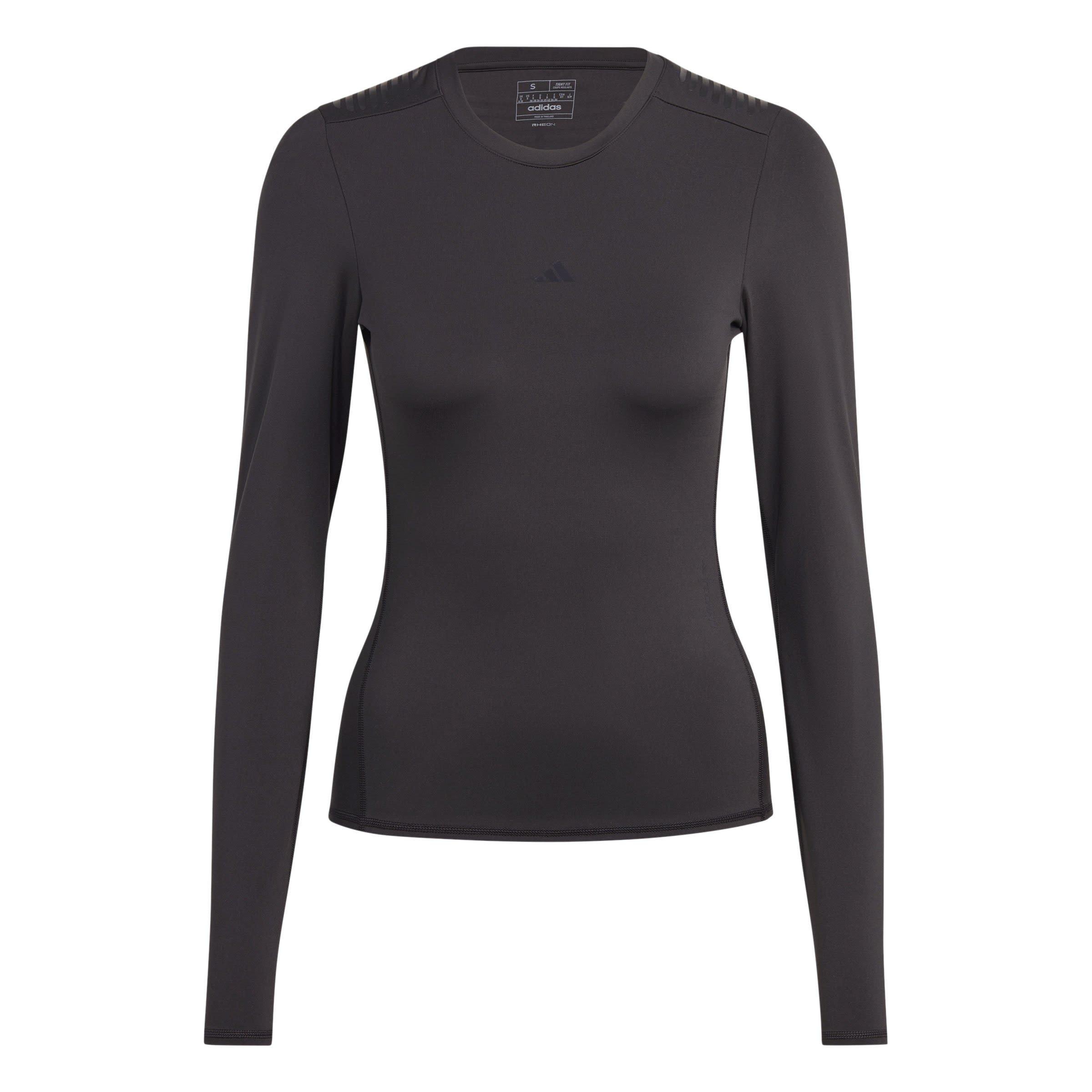 Black - adidas - Long-Sleeve base layer t-shirt Womens - 1