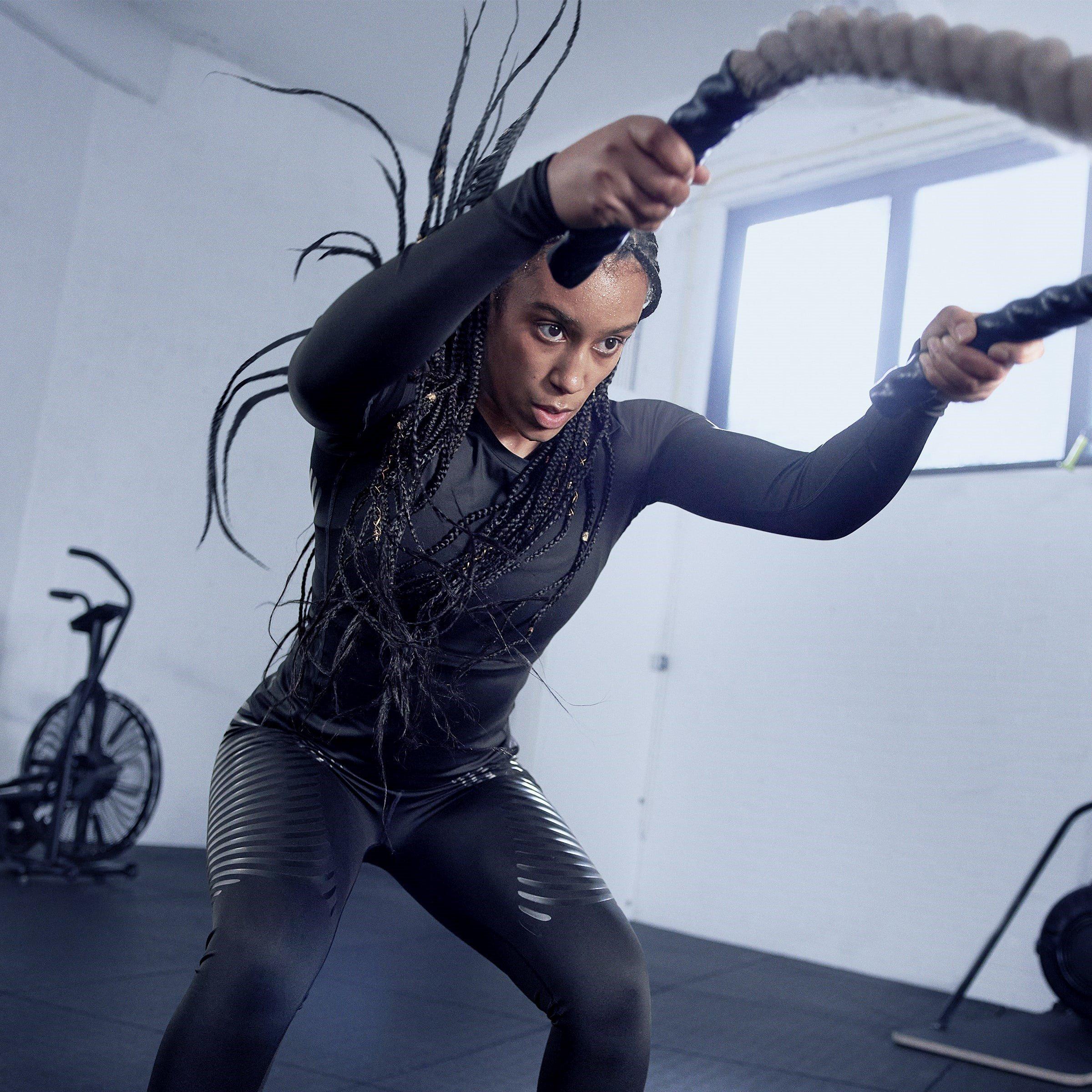 Crna - adidas - Long-Sleeve base layer t-shirt Womens - 2