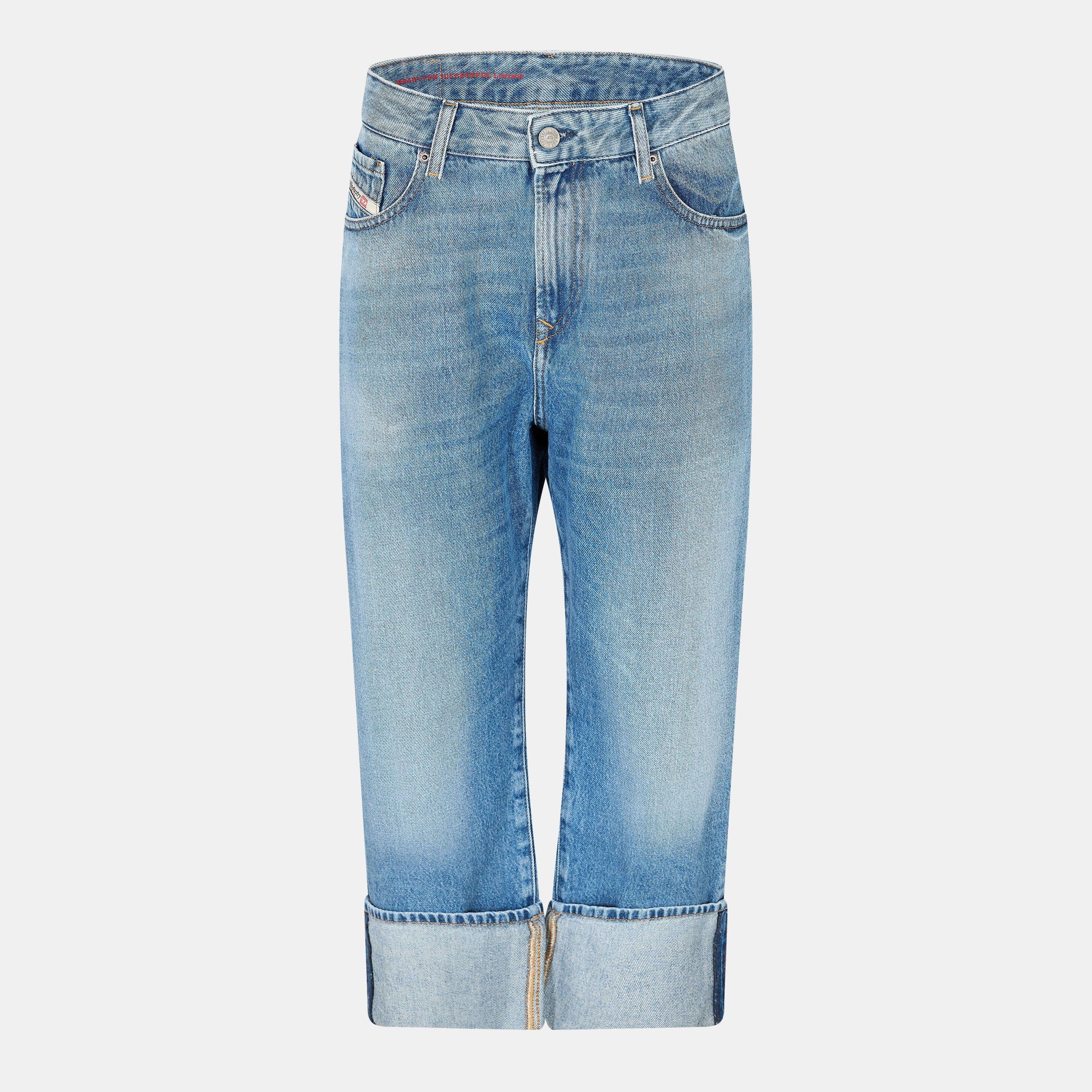 Blue Denim - Diesel - Women's Straight Leg Jeans - 1