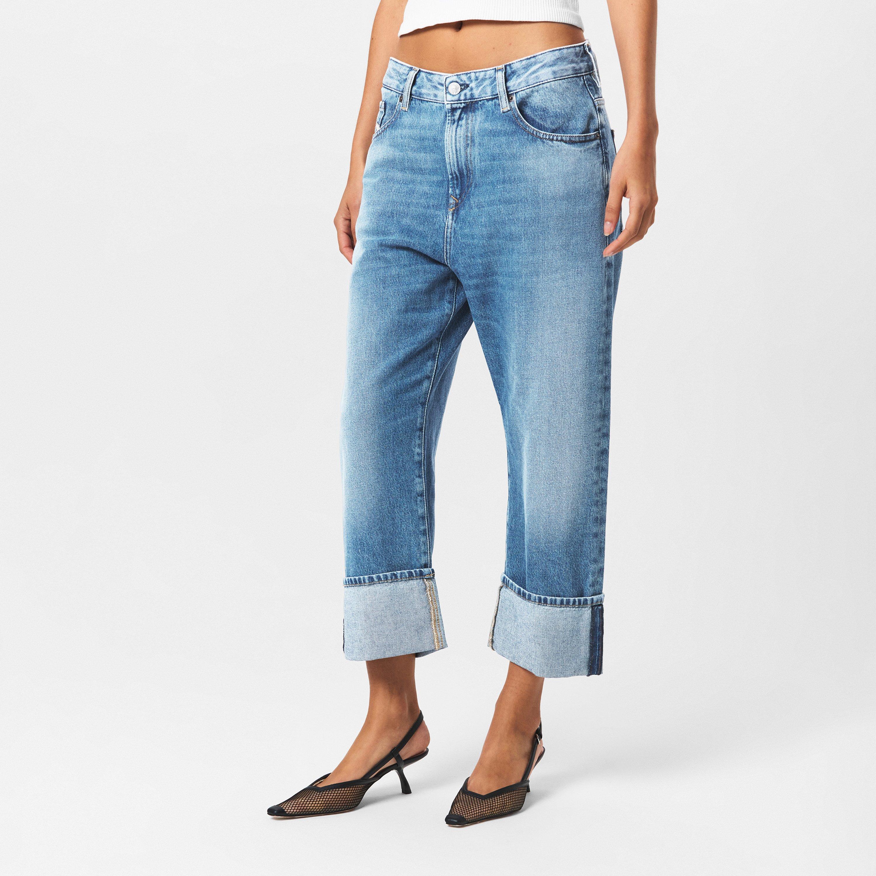 Blue Denim - Diesel - Women's Straight Leg Jeans - 3