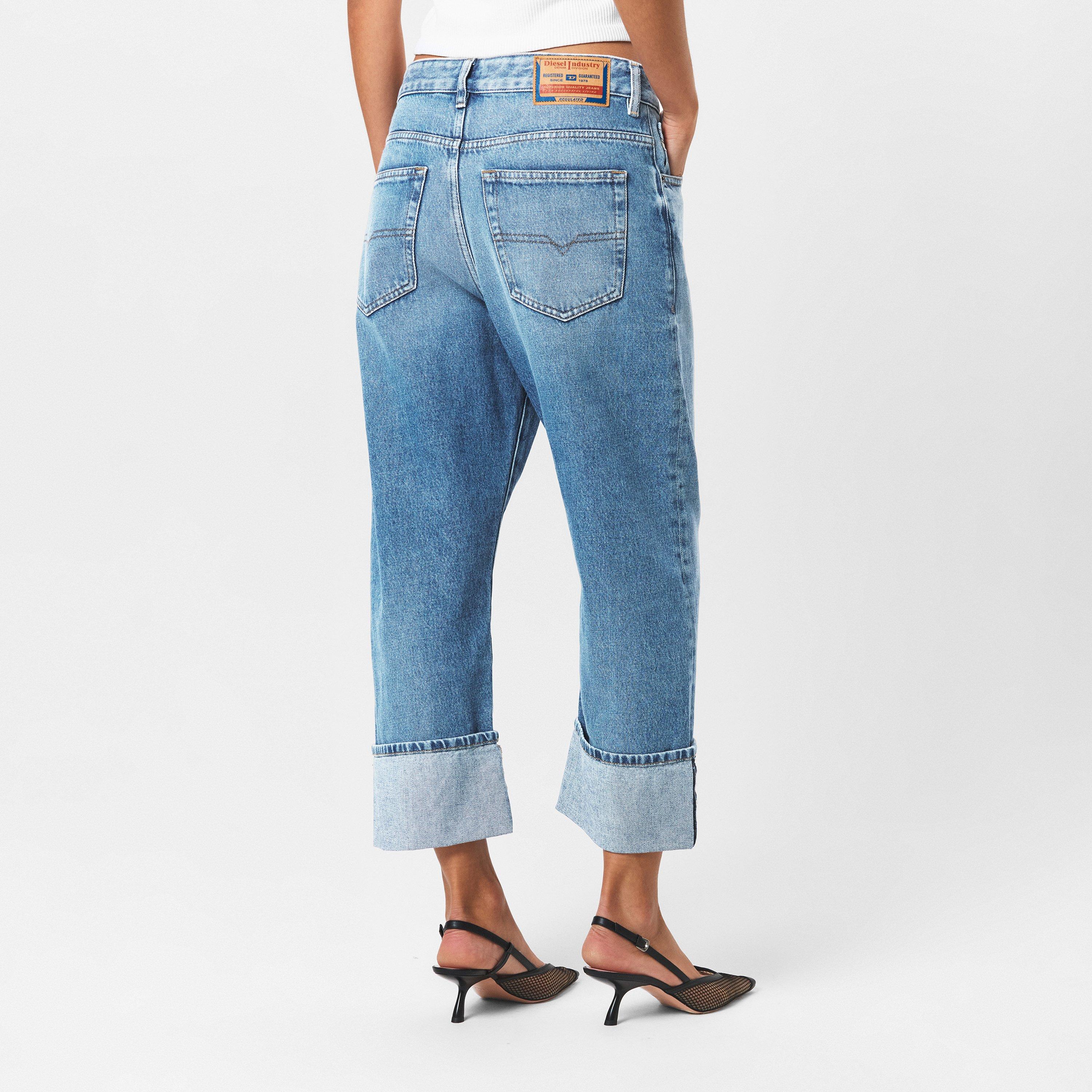 Blue Denim - Diesel - Women's Straight Leg Jeans - 4