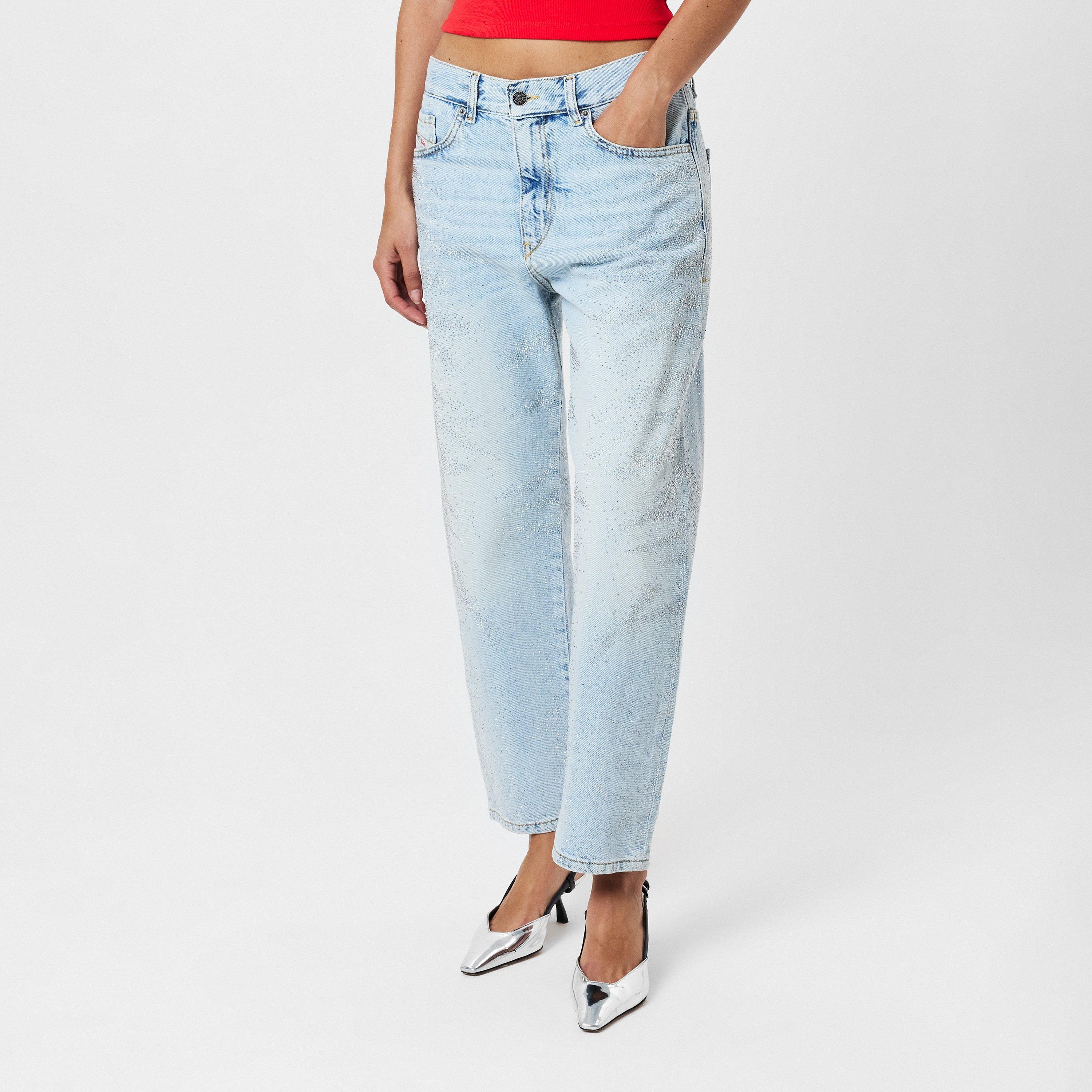 Blue Denim - Diesel - Women's Straight Leg Jeans - 3