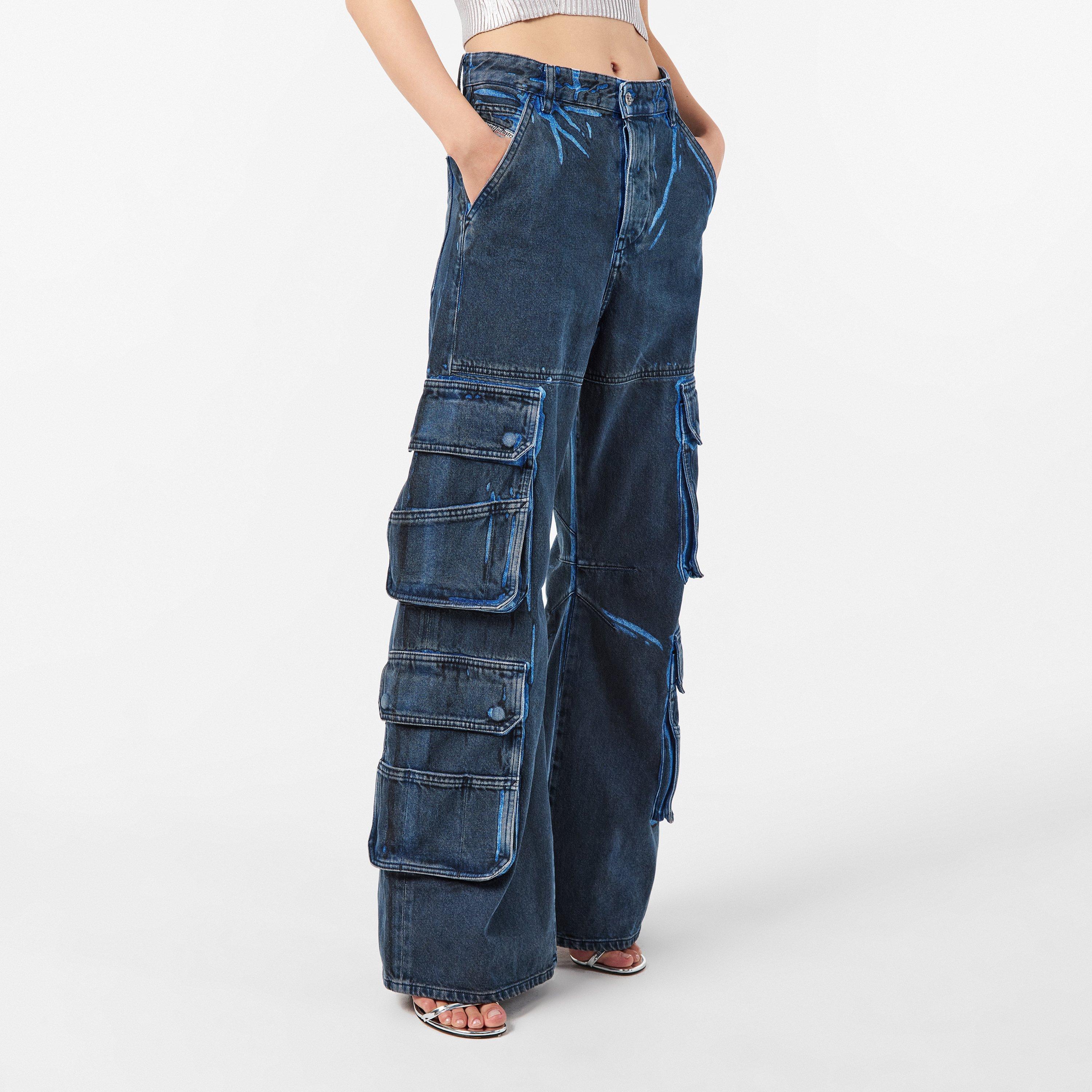 Blue Denim - Diesel - Women's Straight Leg Jeans - 3