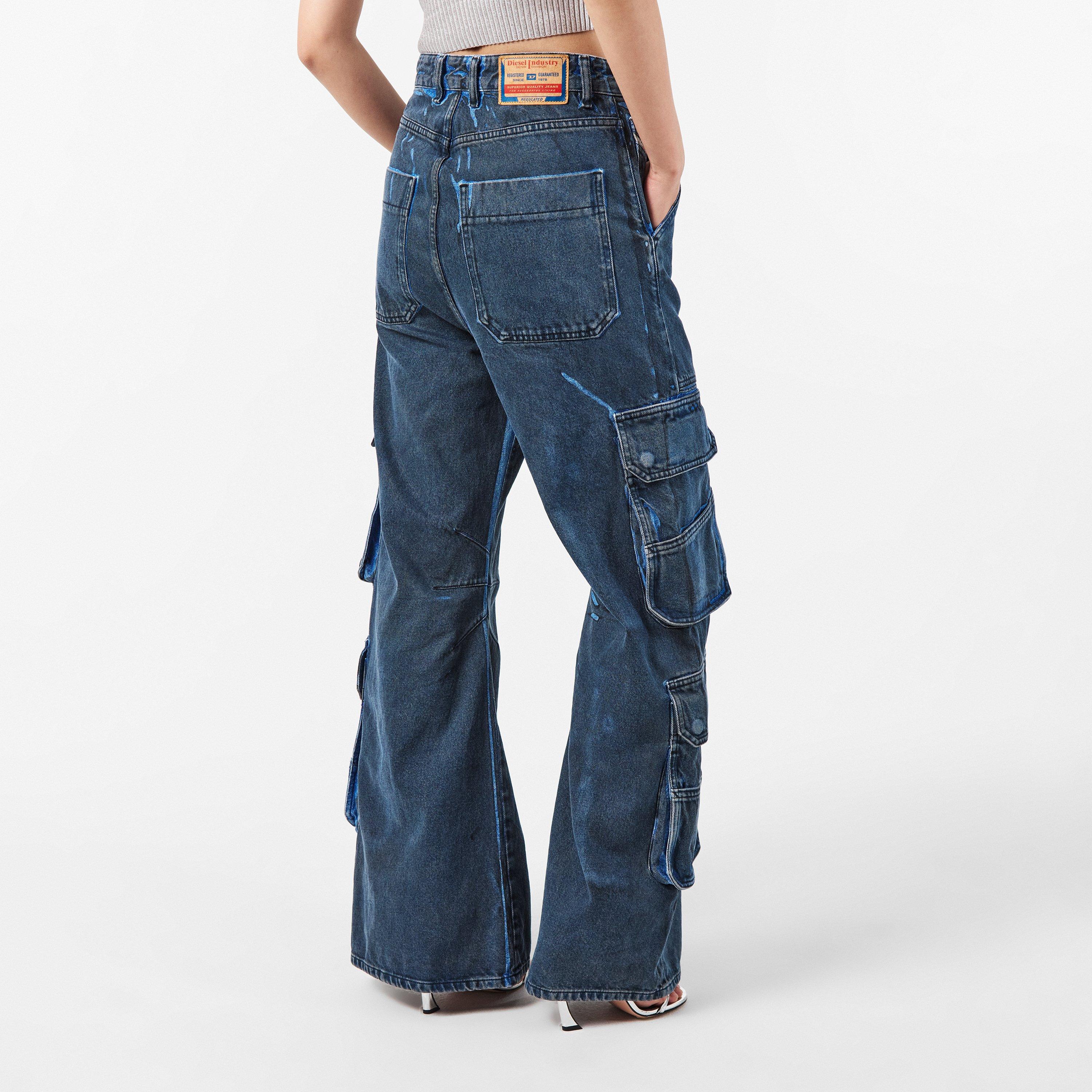 Blue Denim - Diesel - Women's Straight Leg Jeans - 4