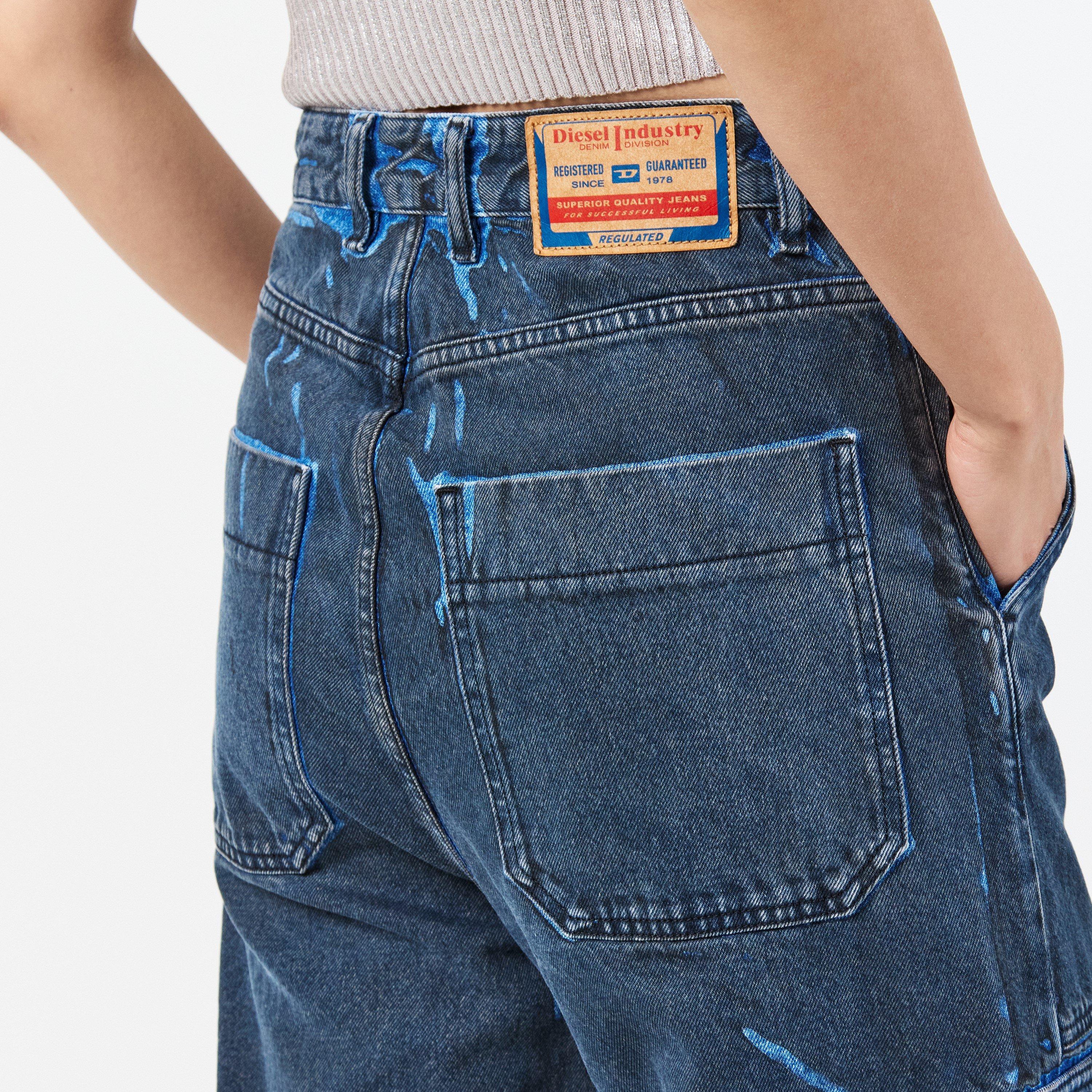 Blue Denim - Diesel - Women's Straight Leg Jeans - 5