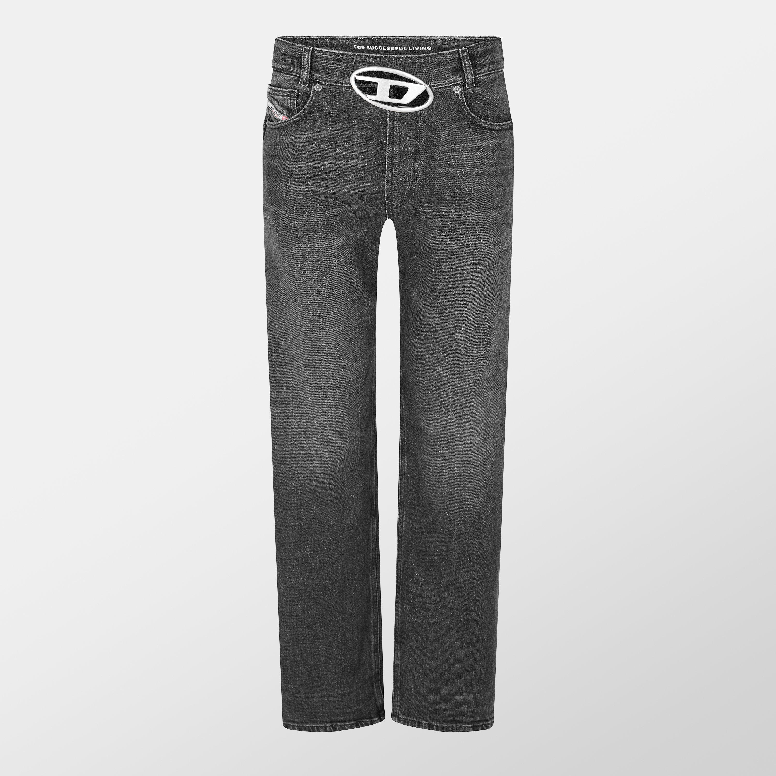 Diesel Women's Straight Leg Jeans - Black/Grey Denm - 26