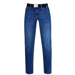 Lee Cooper Belted Jeans Mens