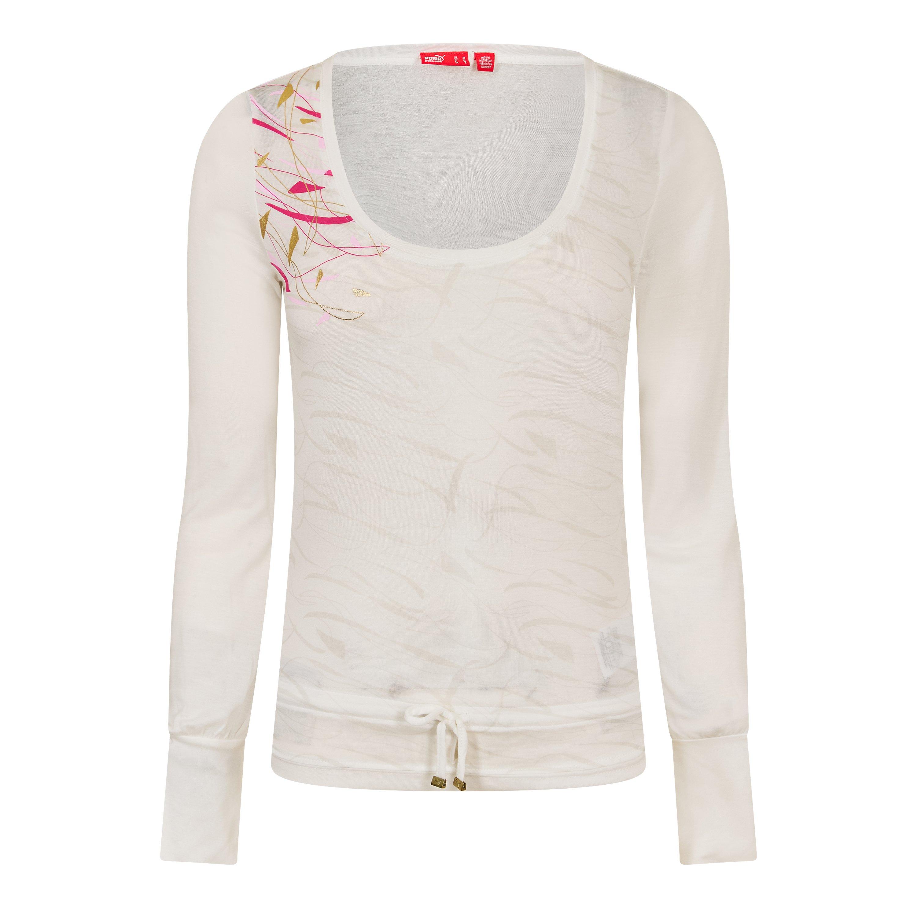 Bijela - Puma - Ls Graphic Top Womens - 1
