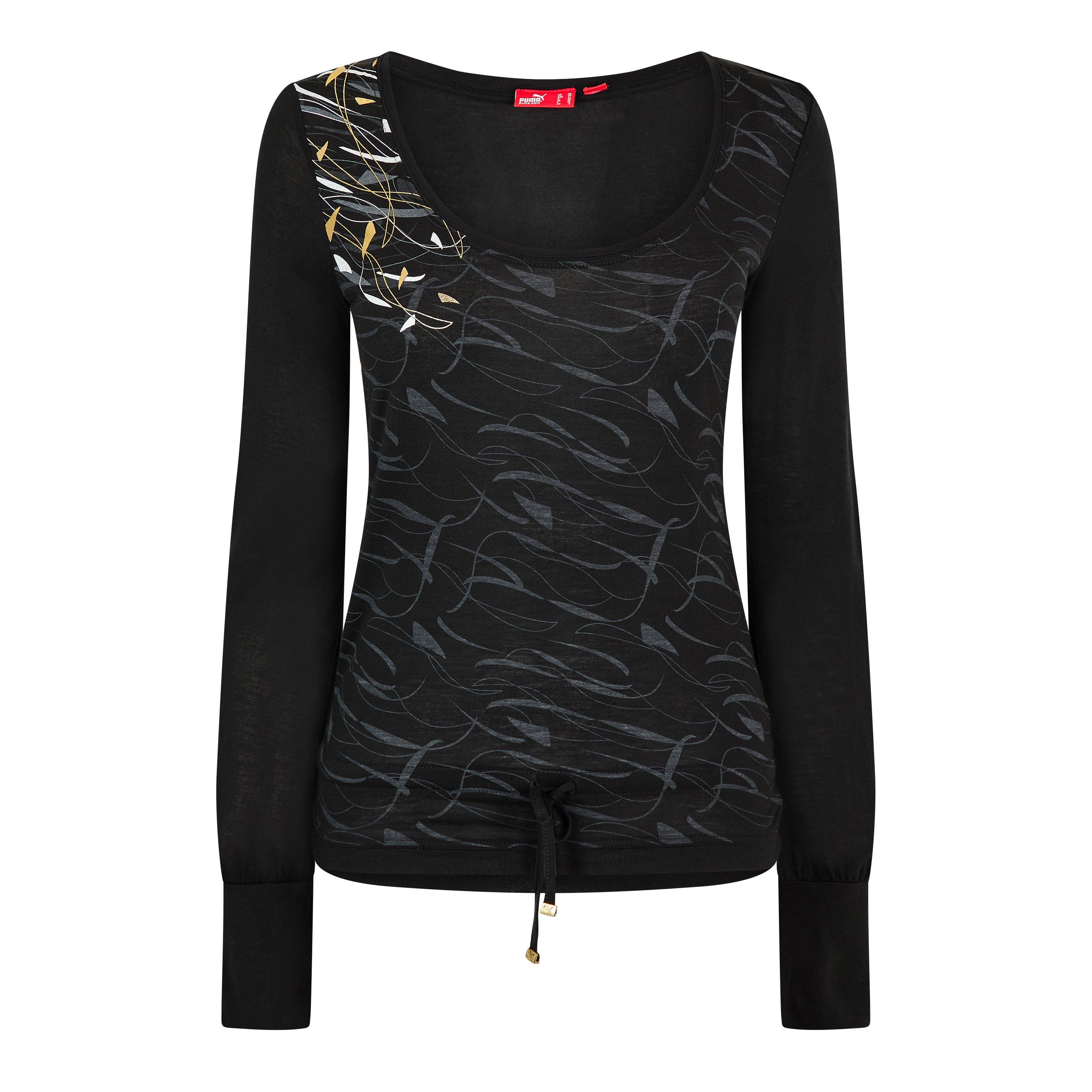 Puma Ls Graphic Top Womens