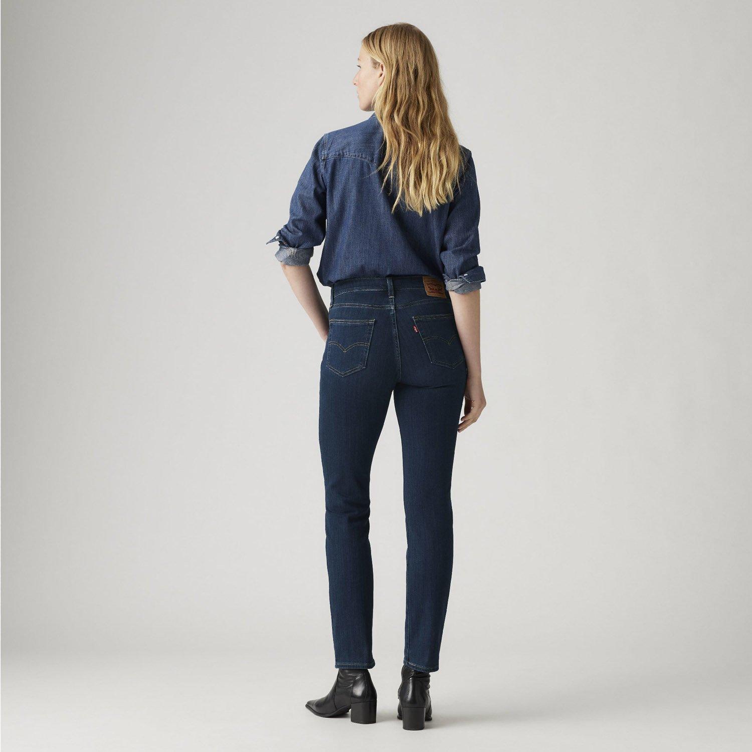 Blue Swell - Levis - Levis 724 High Rise Straight Blue Sw - 4