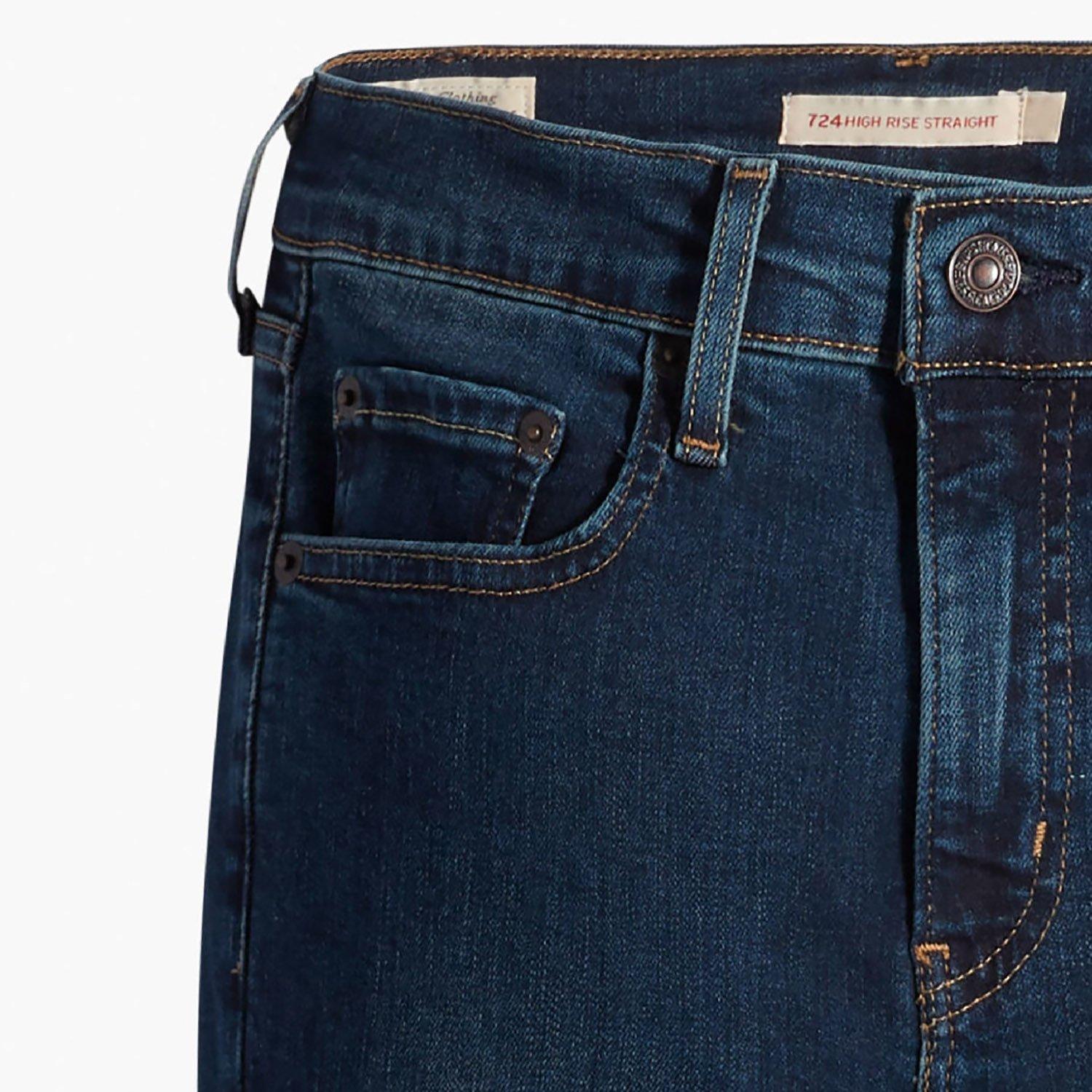 Blue Swell - Levis - Levis 724 High Rise Straight Blue Sw - 5