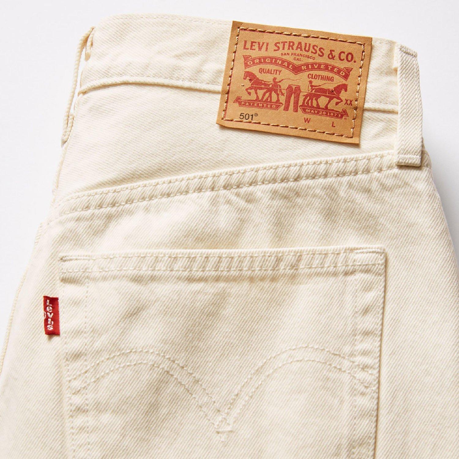 Ethereal Ecru - Levis - Levis 501 Crop Long Live The Queen - 5