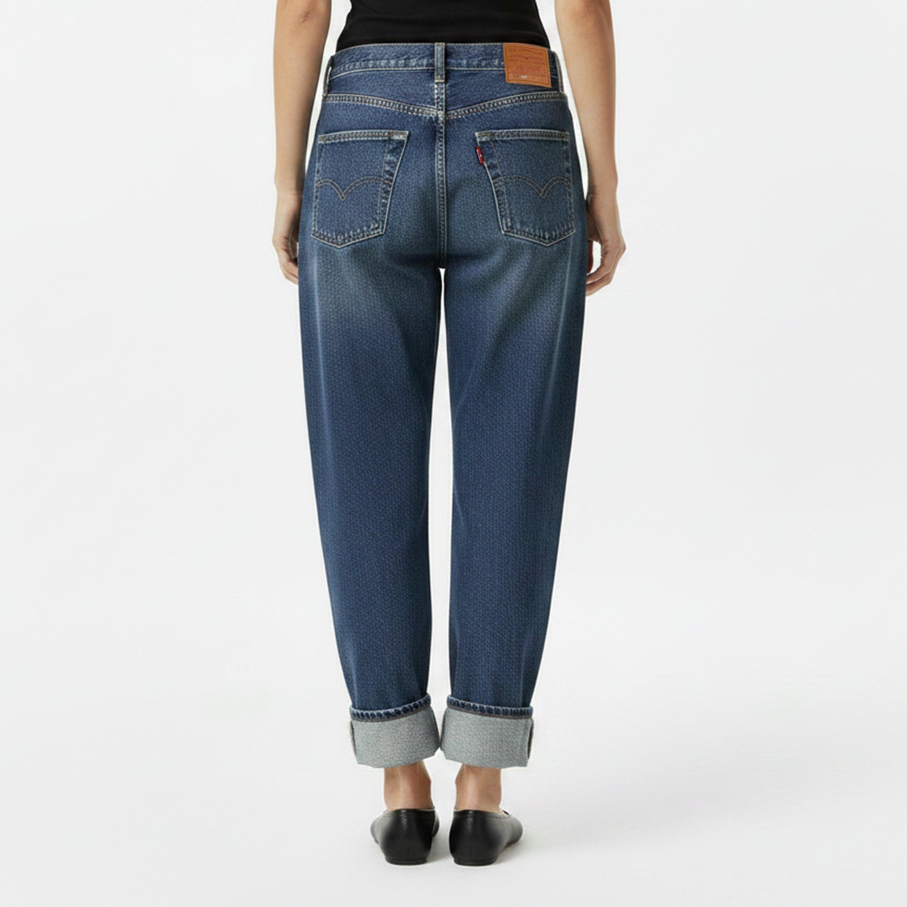 Gold Digg Slvdg - Levis - Women's Mid Rise Structured Straight Leg Jeans - 4