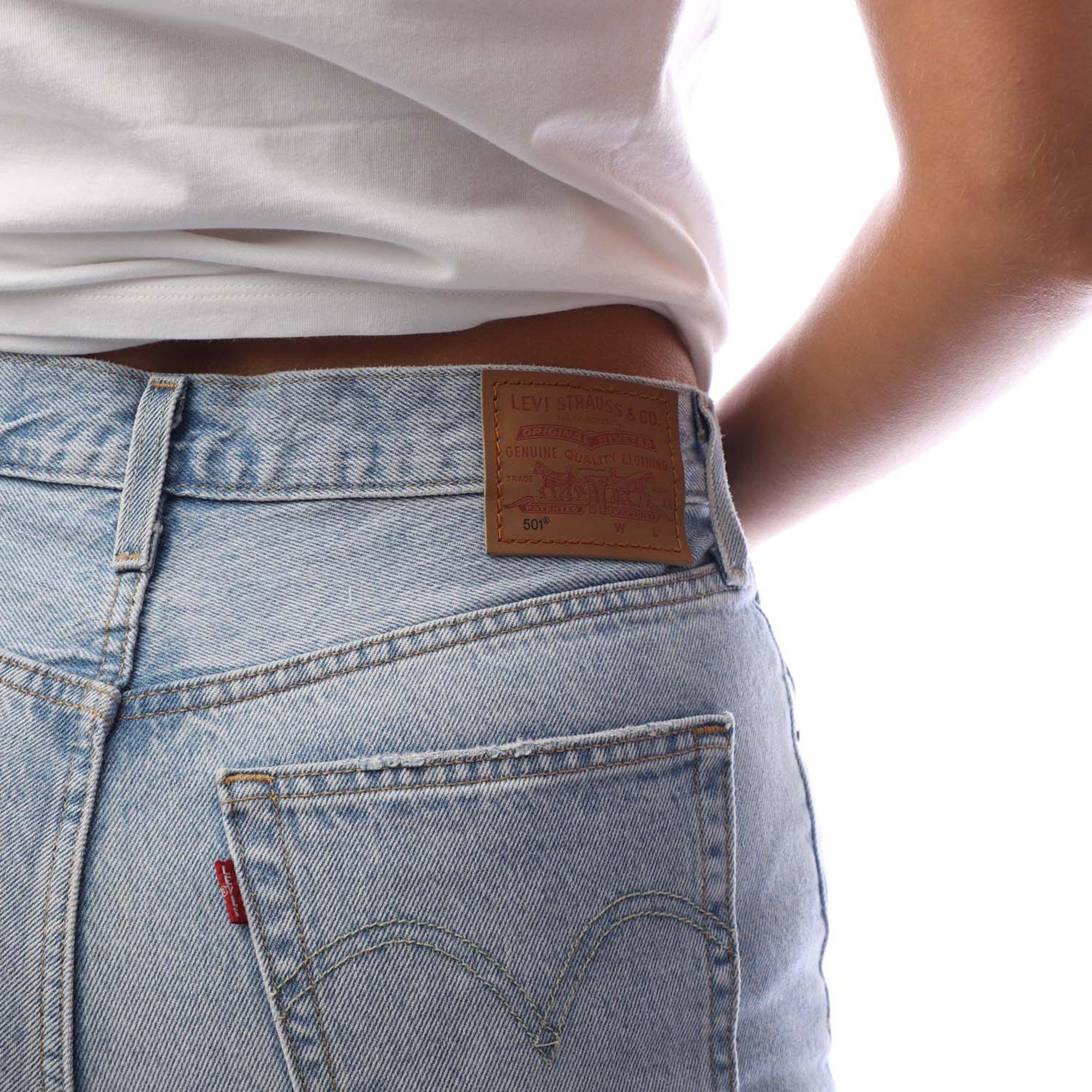 Blue - Levis - Women's Straight Leg Jeans - 3