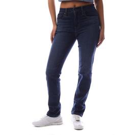 Levis Women's High-Rise Junior Straight Leg Jeans