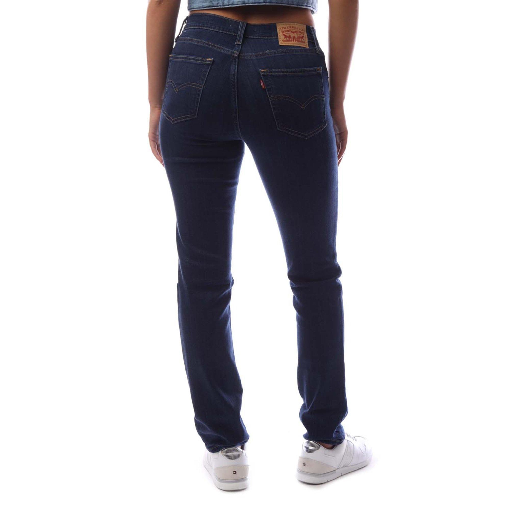 Chls Carbon Glw - Levis - Women's High-Rise Junior Straight Leg Jeans - 2