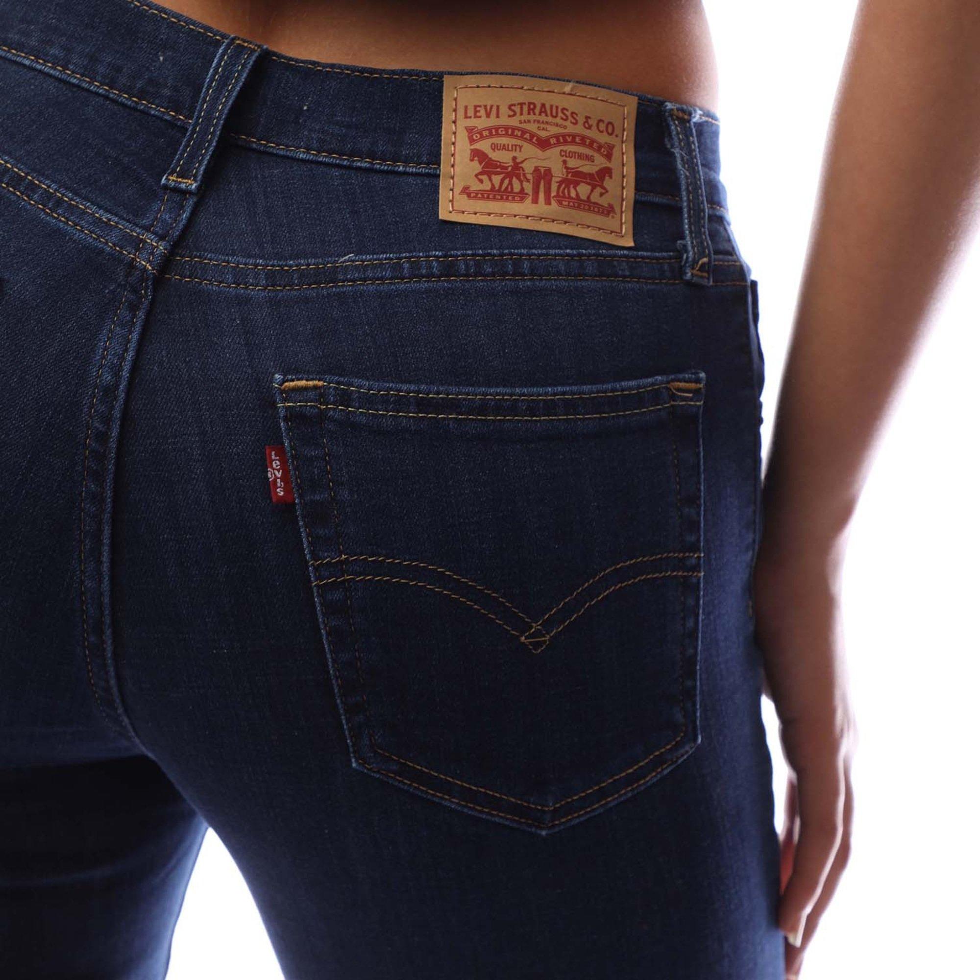 Chls Carbon Glw - Levis - Women's High-Rise Junior Straight Leg Jeans - 3