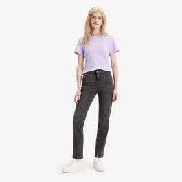 Levis Women's High-Rise Straight Leg Jeans