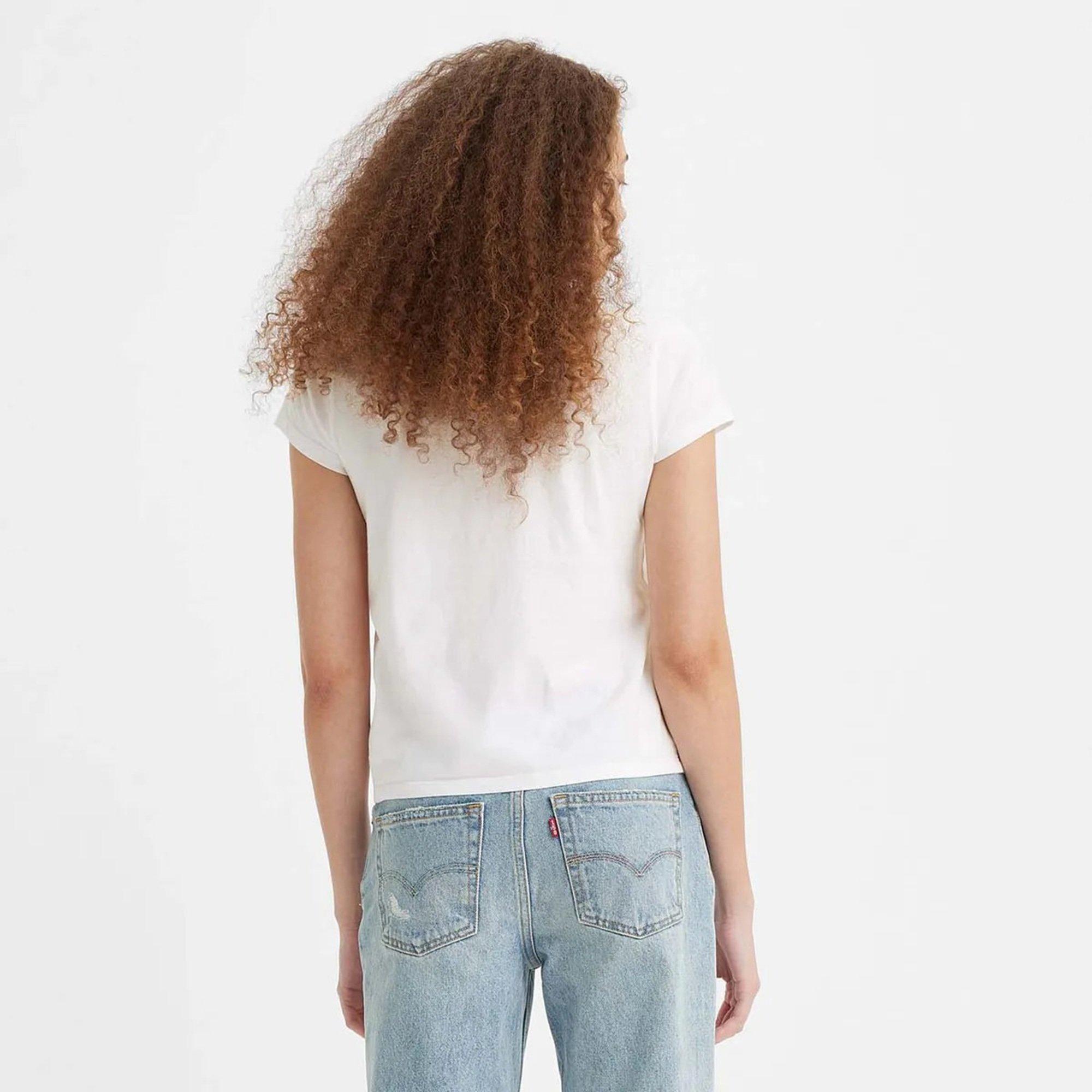 501 Clf B White - Levis - Womens Graphic Authentic Tee - 2