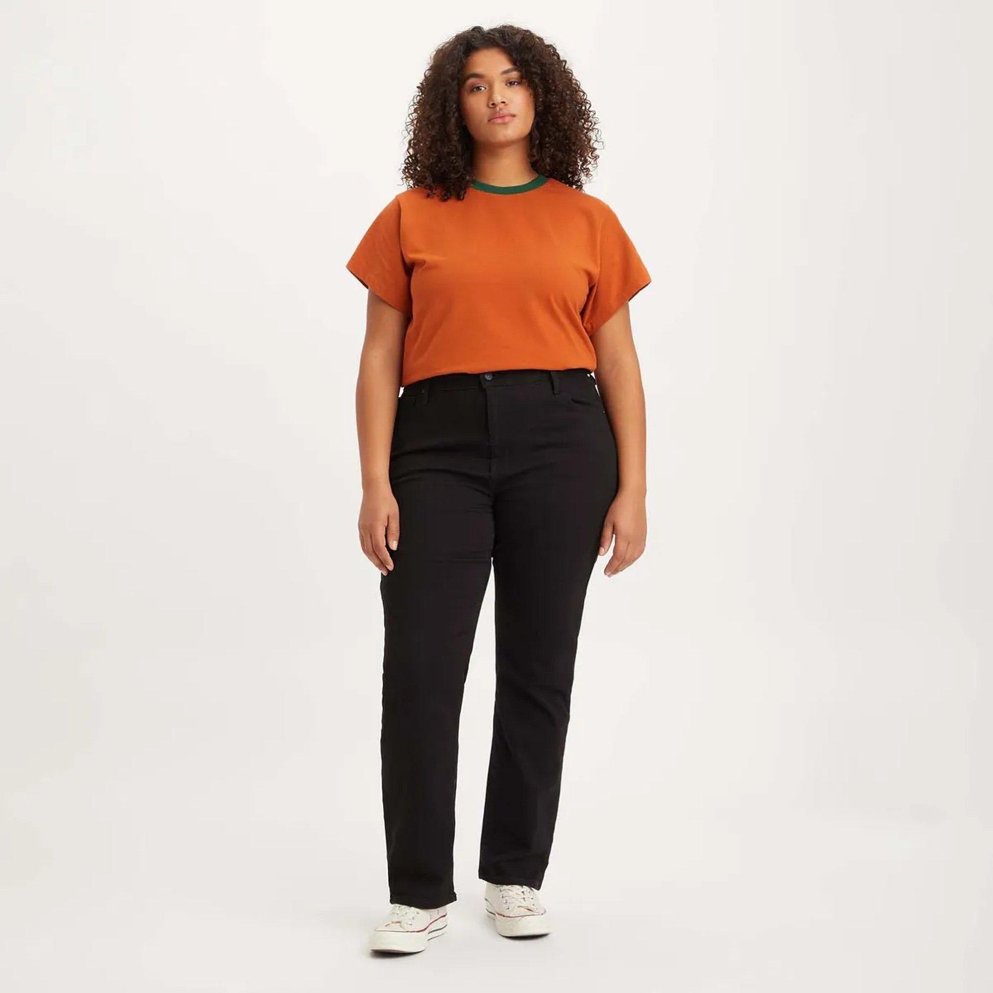 Levis Women's Straight Leg Jeans - Black - 28 L34