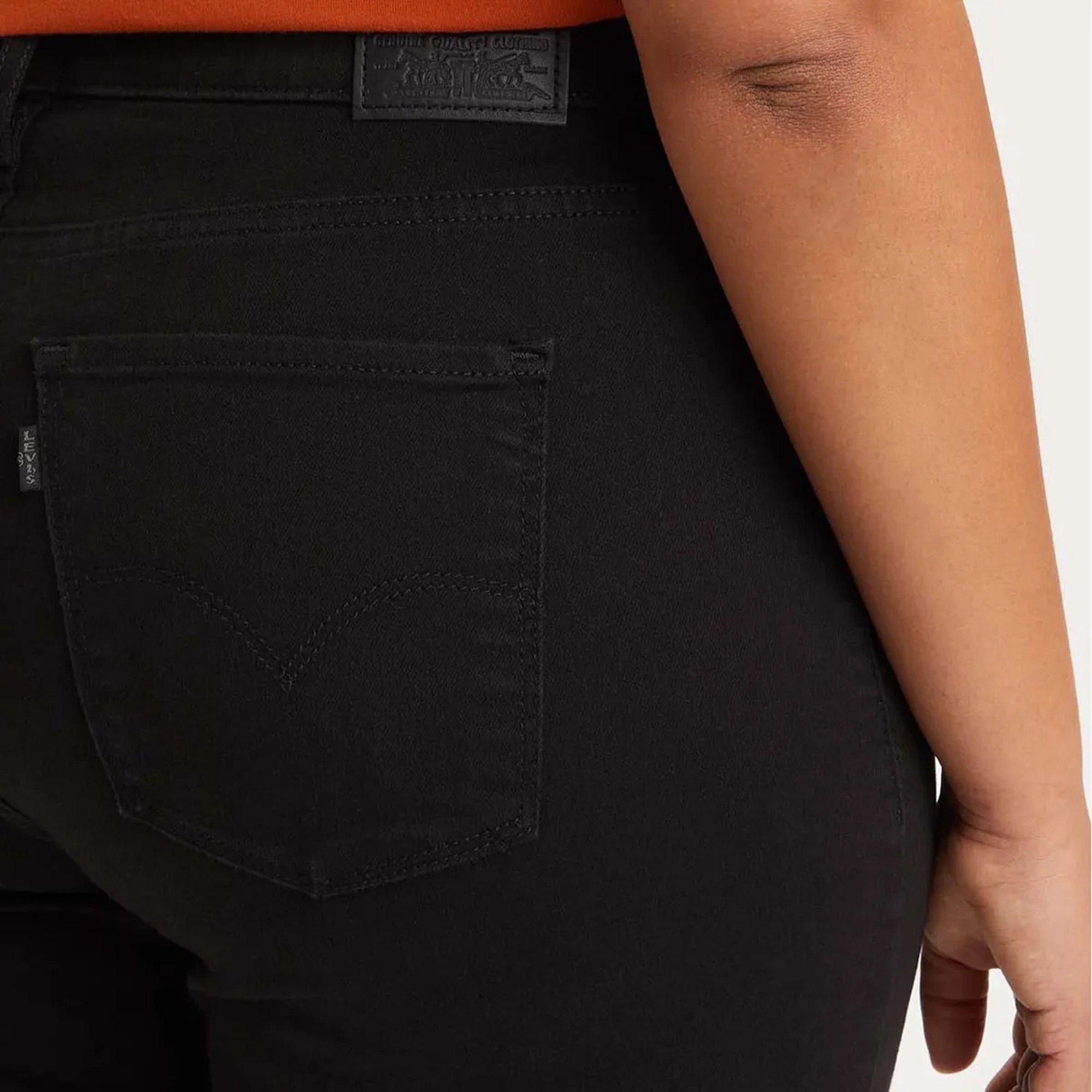 Black - Levis - Women's Straight Leg Jeans - 3