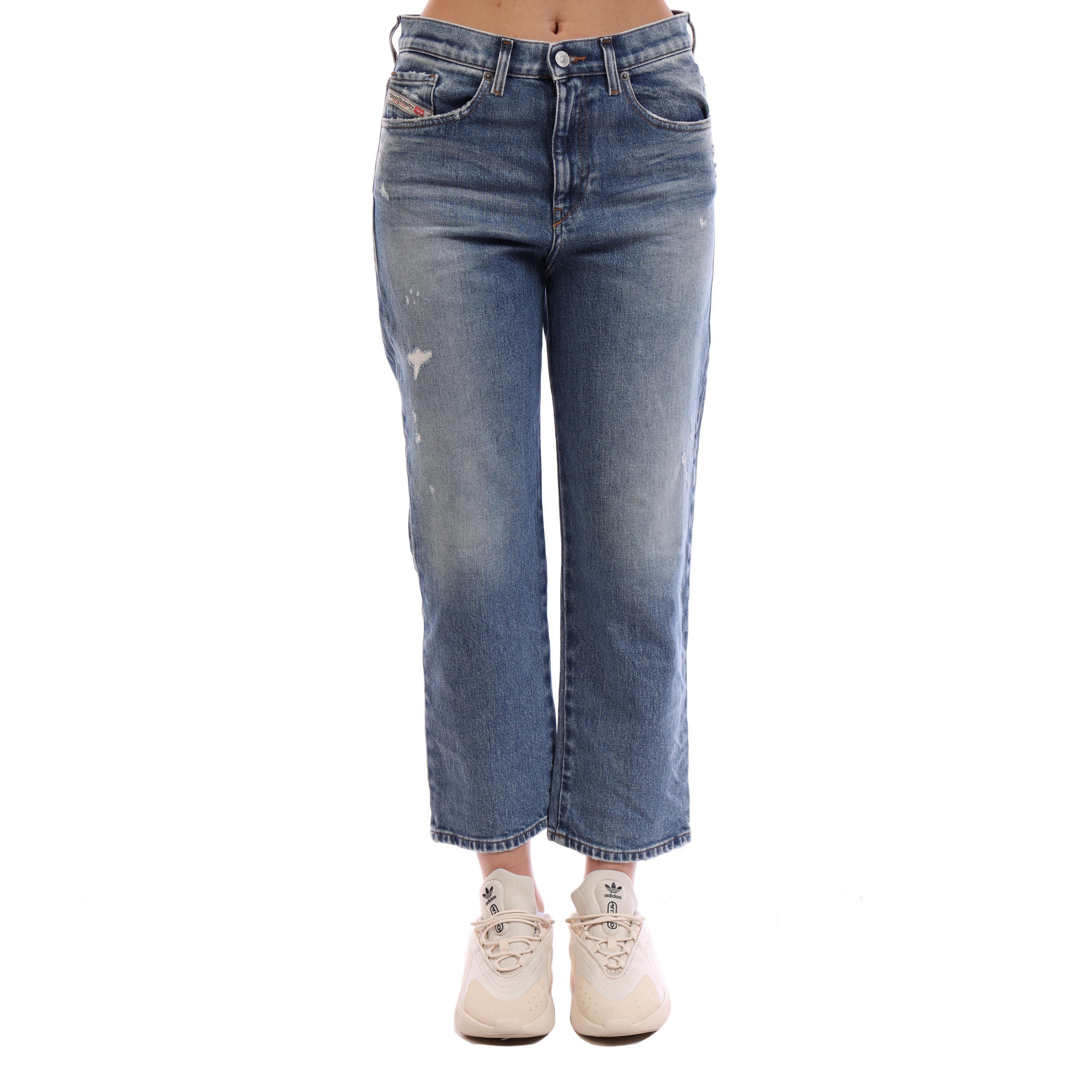 Blue Denim - Diesel - Women's Air Pntl Straight Leg Jeans - 3