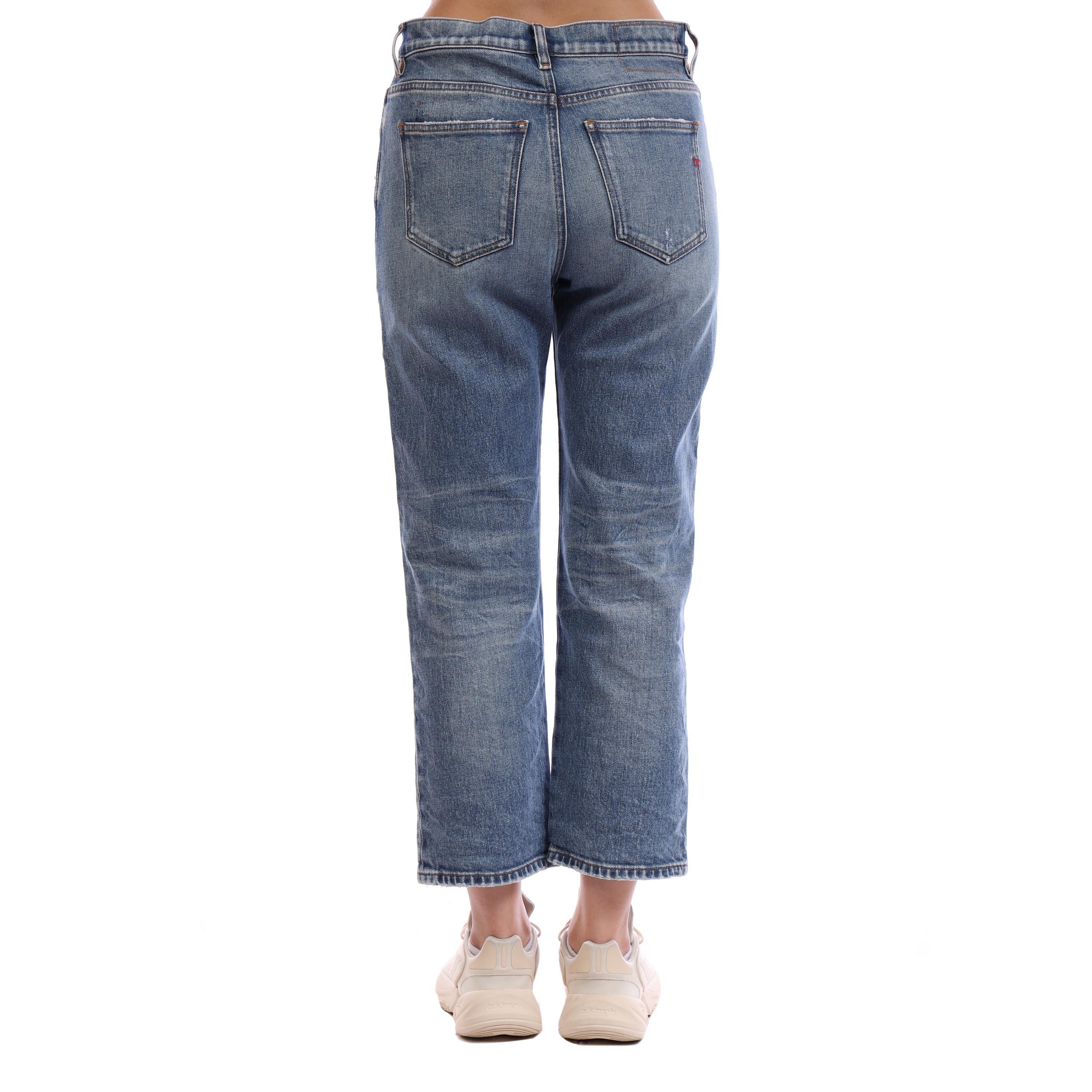 Blue Denim - Diesel - Women's Air Pntl Straight Leg Jeans - 4