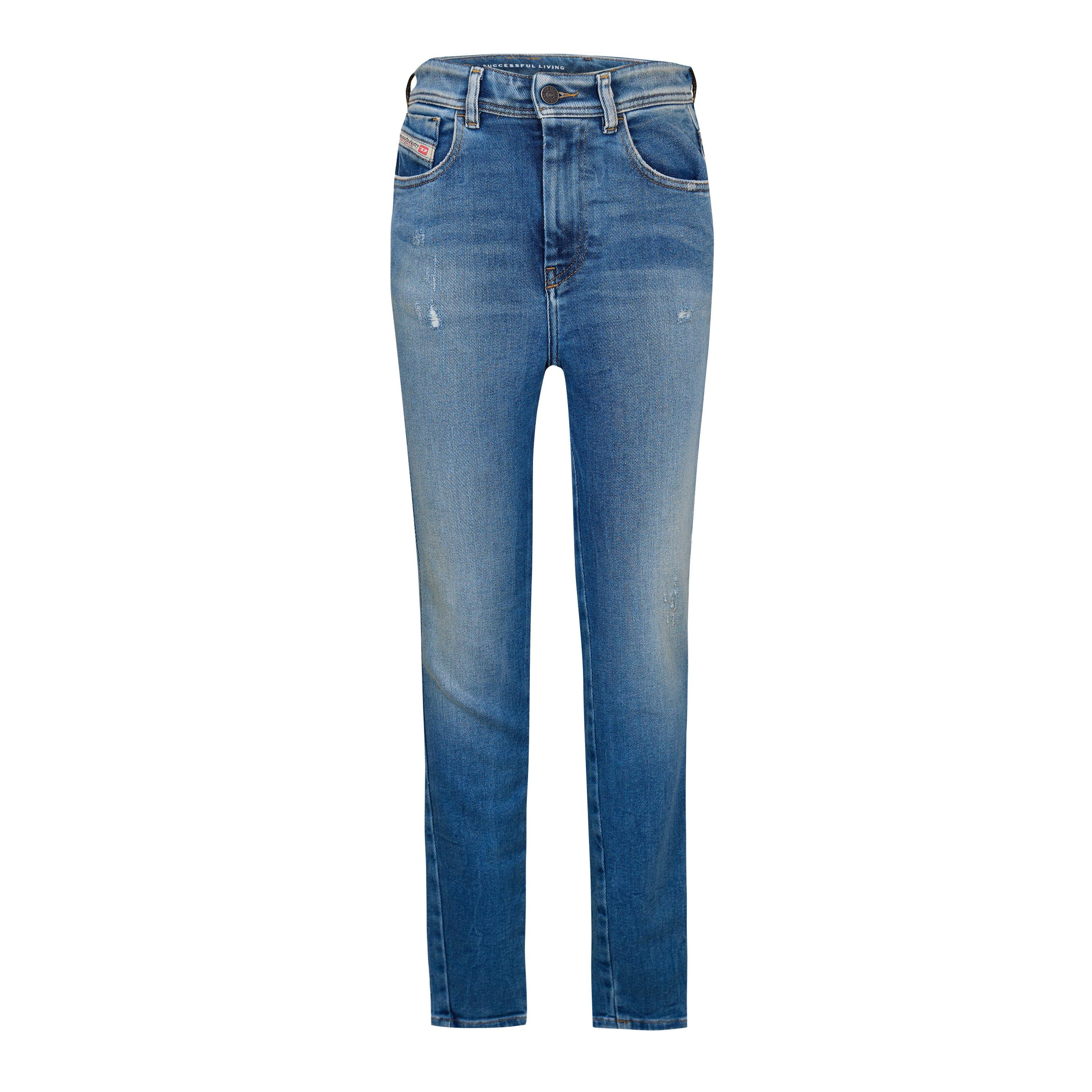 Diesel Women's 1984 Slandy High Straight Leg Jeans - Blue Denim - 28 L30