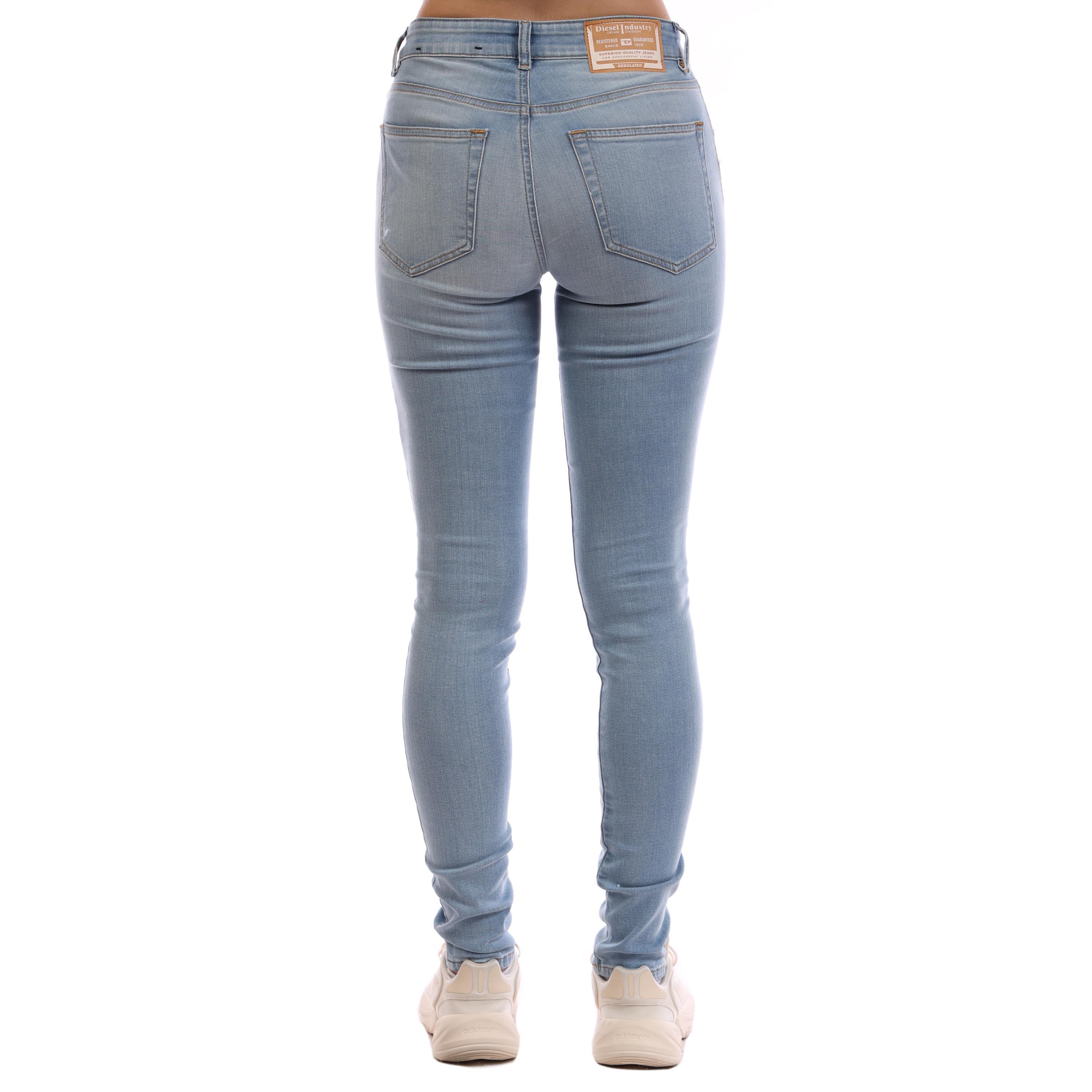 Blue Denim - Diesel - Women's Straight Leg Jeans - 4