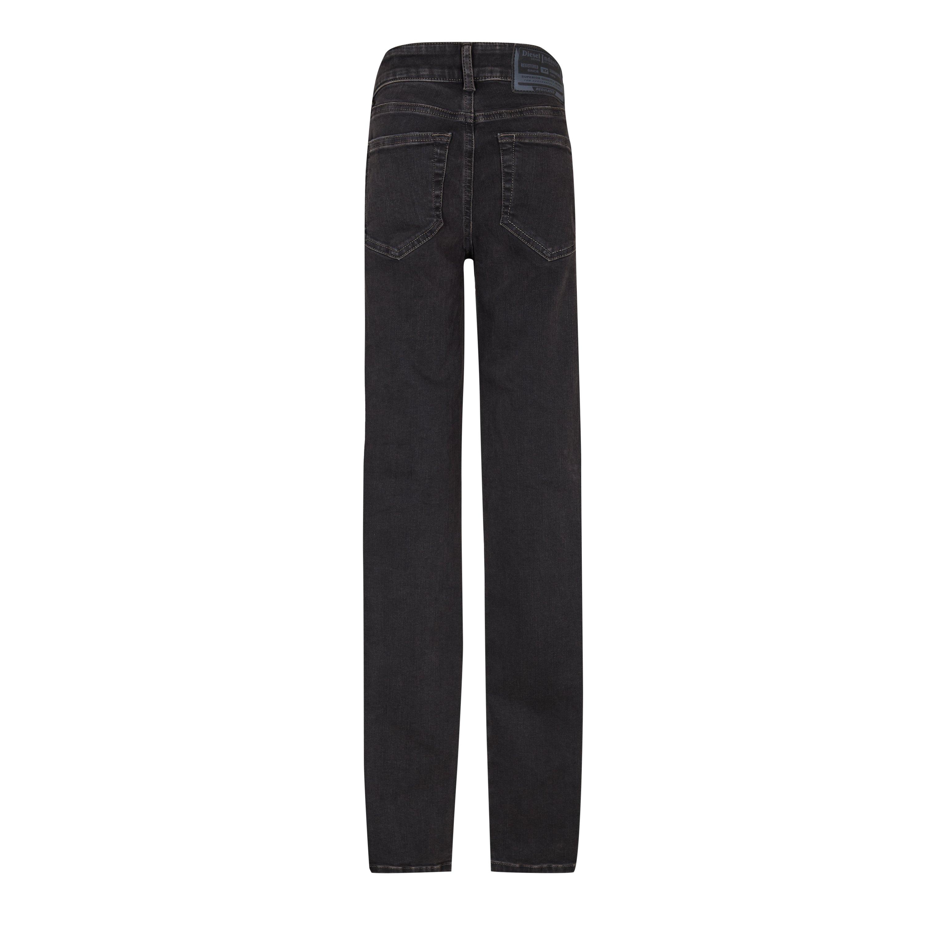 Blk Gry Denim - Diesel - Women's Straight Leg Jeans - 2