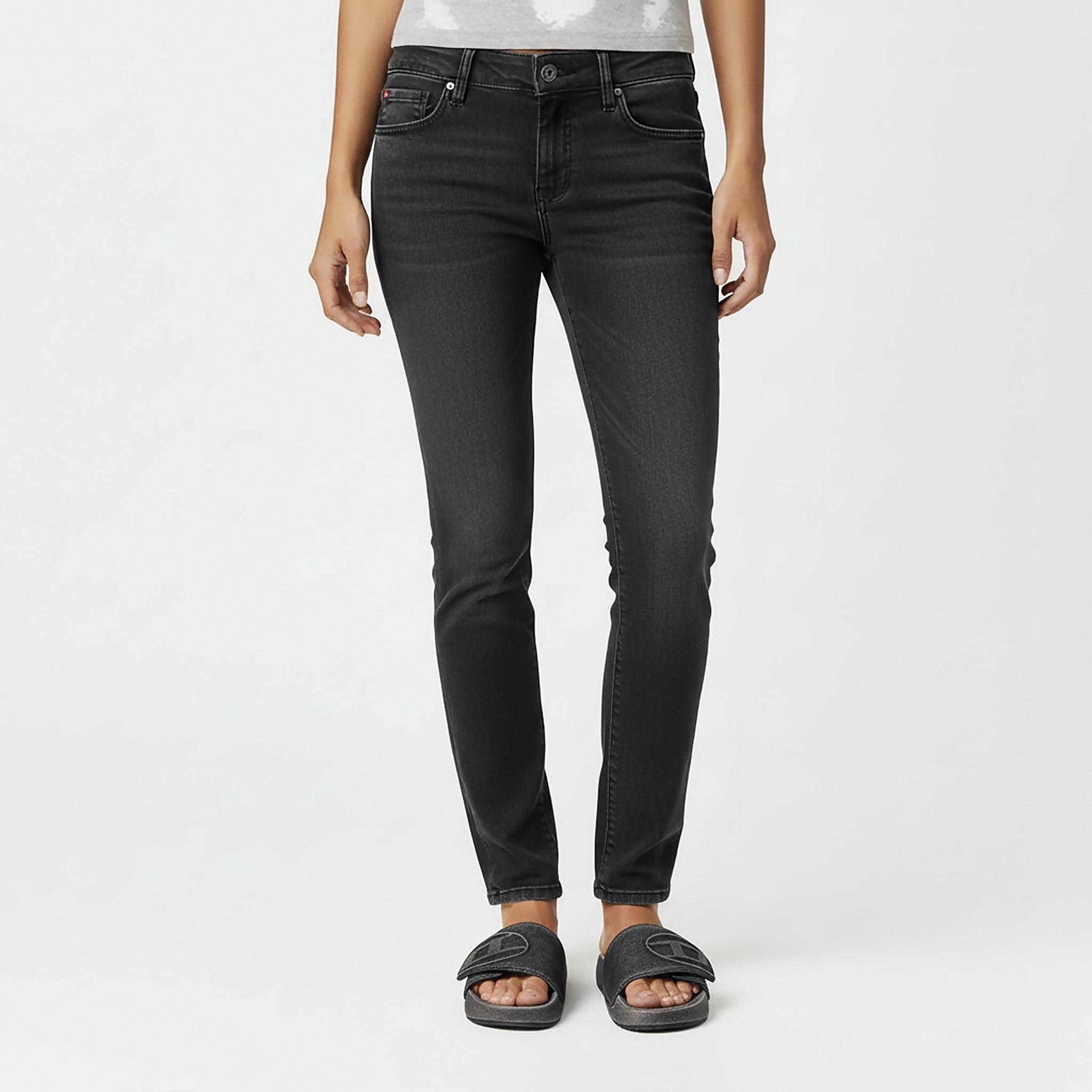 Blk Gry Denim - Diesel - Women's Straight Leg Jeans - 3