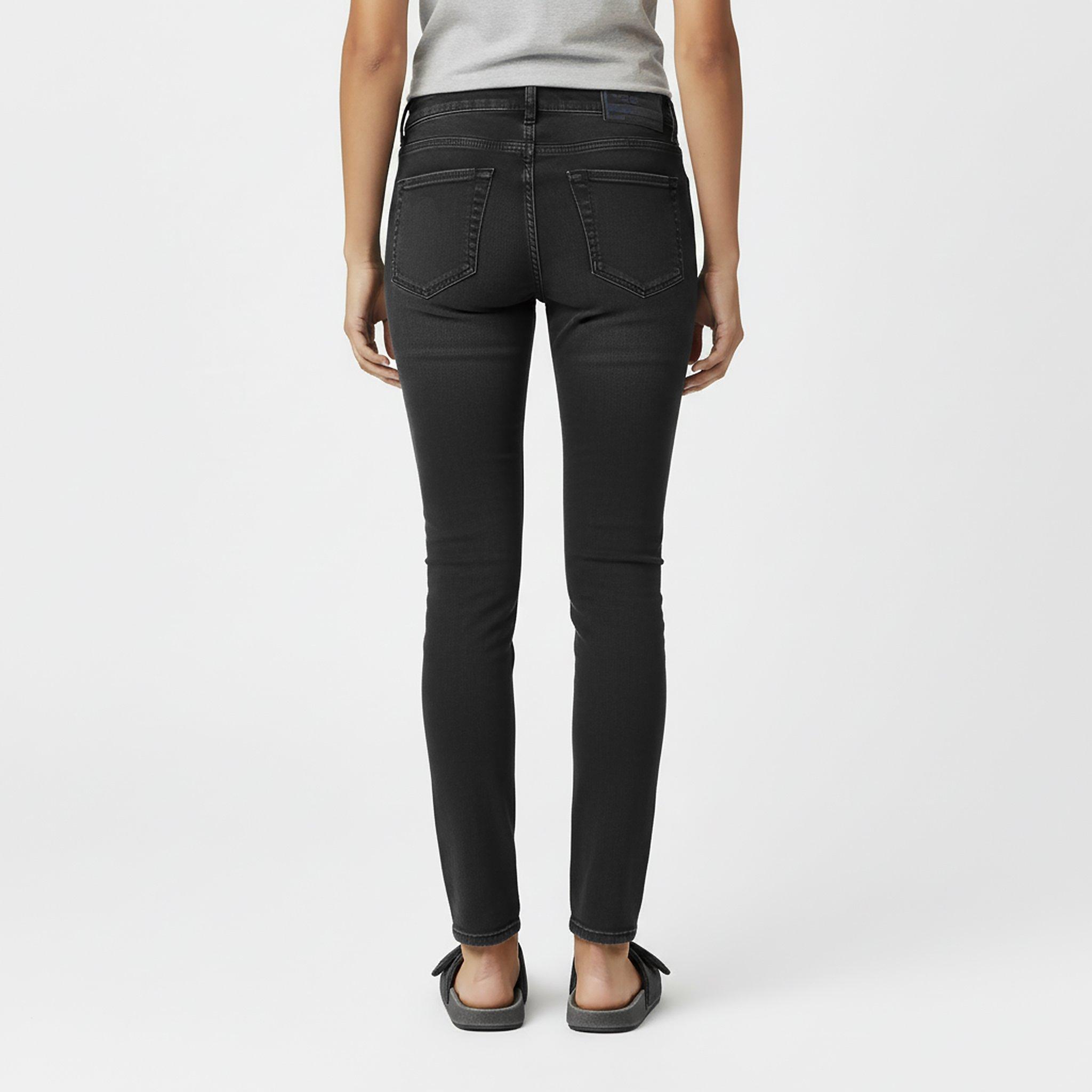 Blk Gry Denim - Diesel - Women's Straight Leg Jeans - 4
