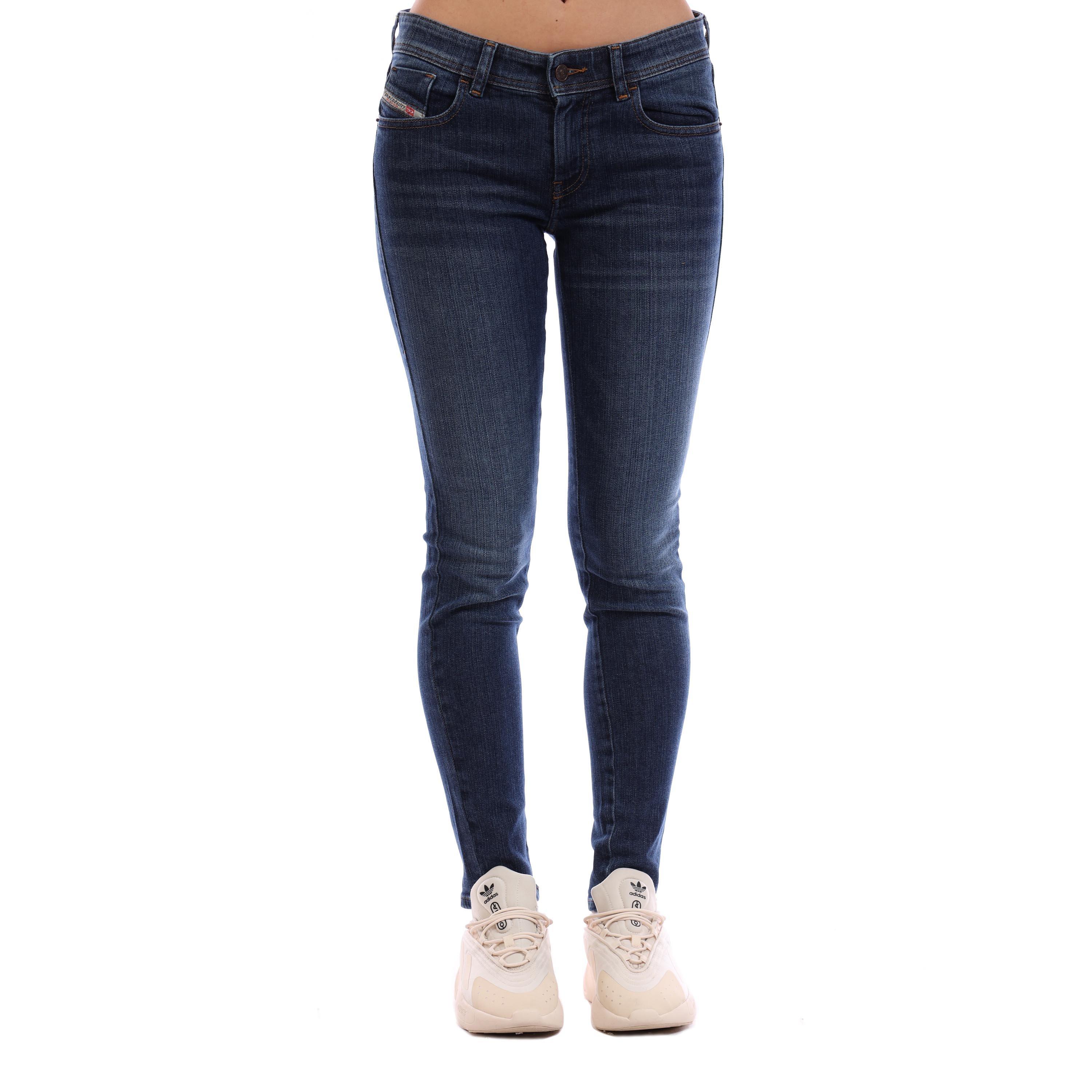Blue Denim - Diesel - Women's Straight Leg Jeans - 3