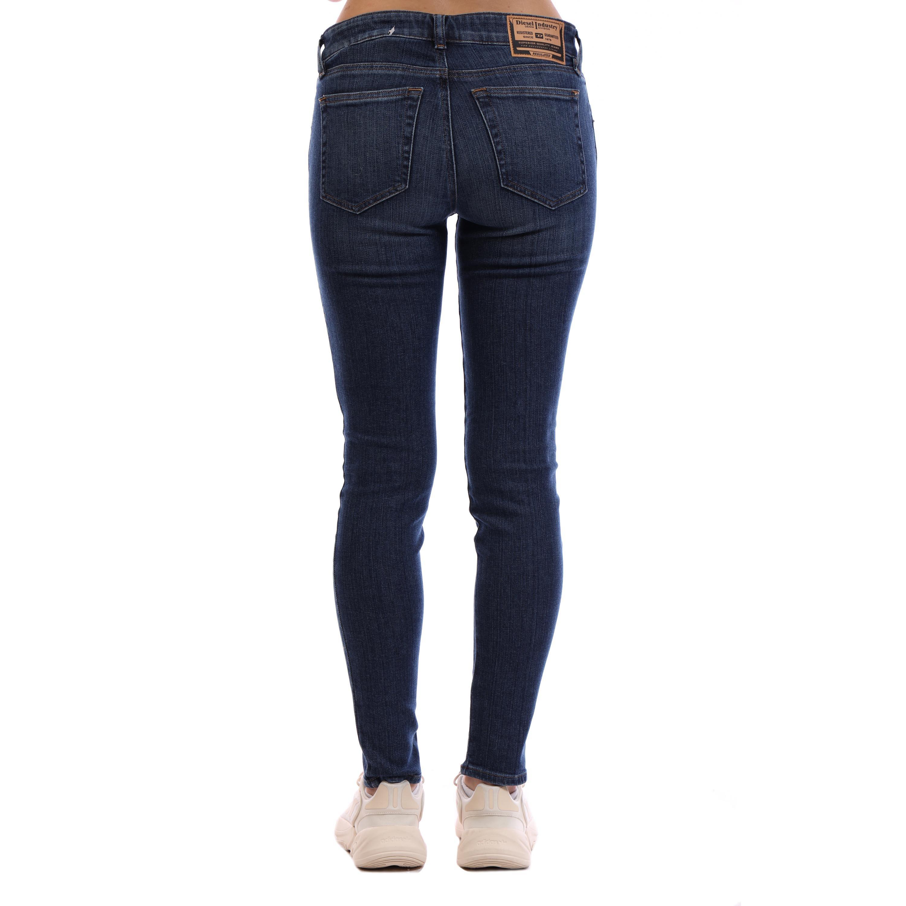 Blue Denim - Diesel - Women's Straight Leg Jeans - 4