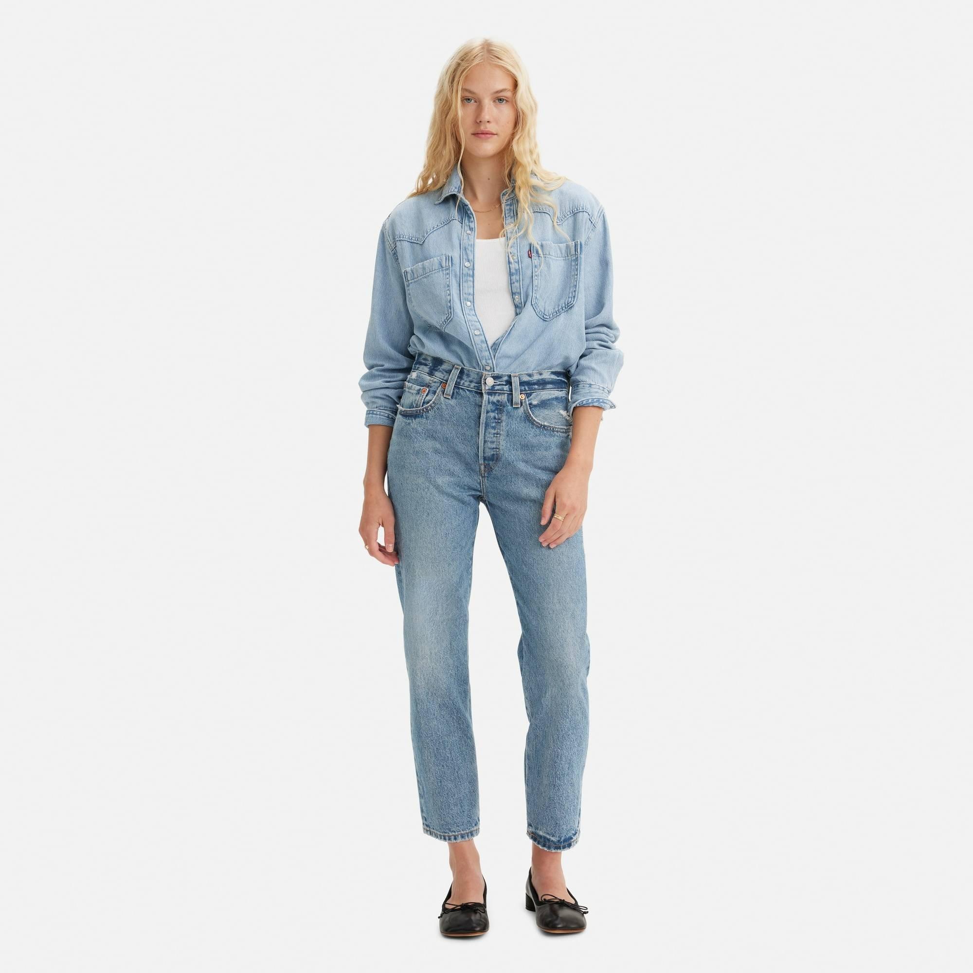Levis Women's No Rush 501 Cropped Jeans - 31 L30 - Image 6