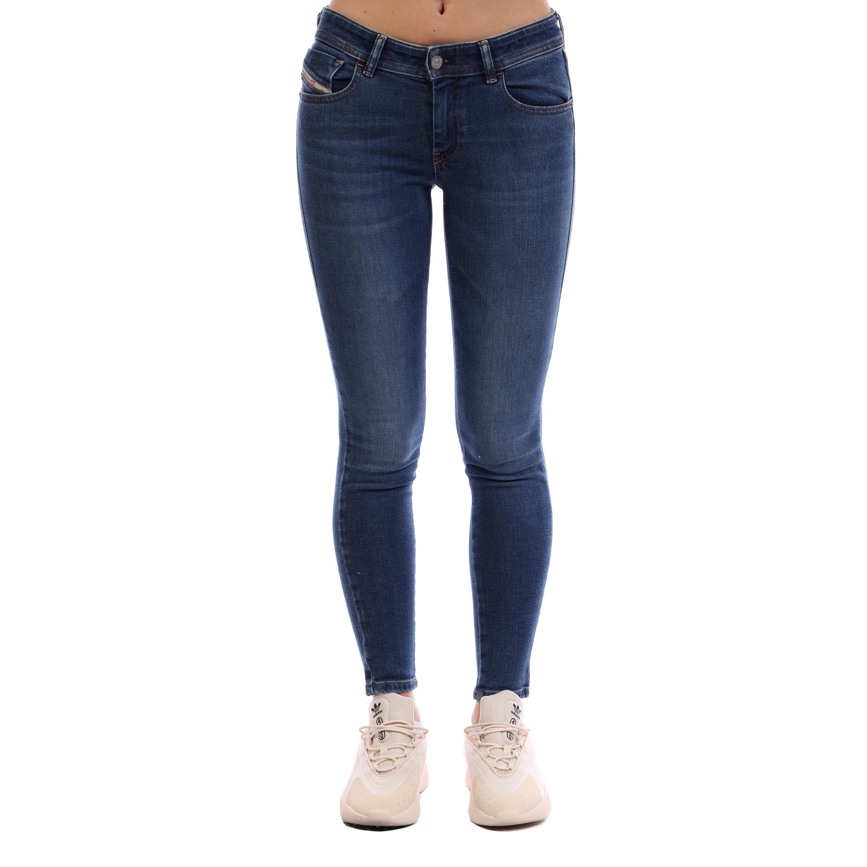 Blue Denim - Diesel - Women's Straight Leg Jeans - 3