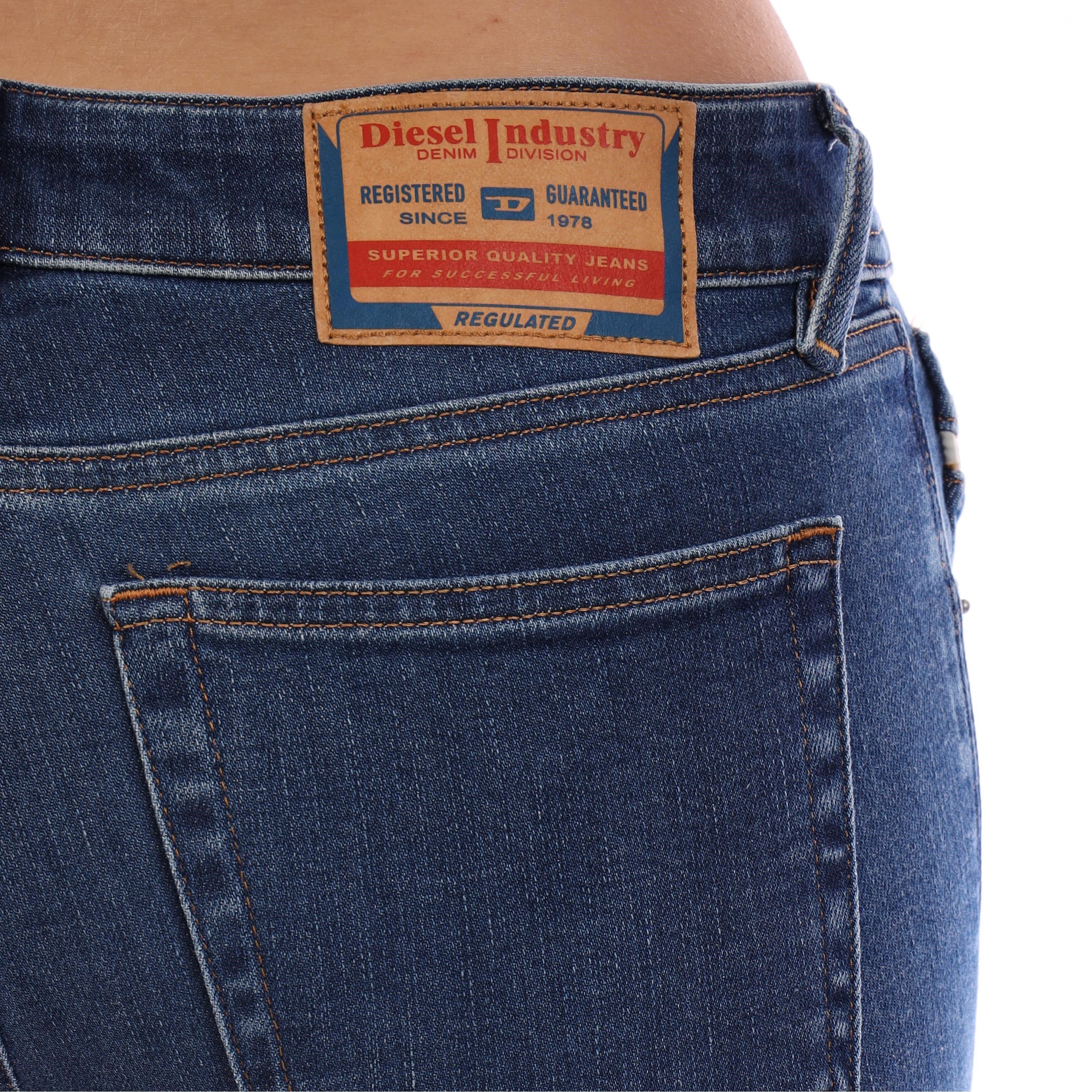 Blue Denim - Diesel - Women's Straight Leg Jeans - 6