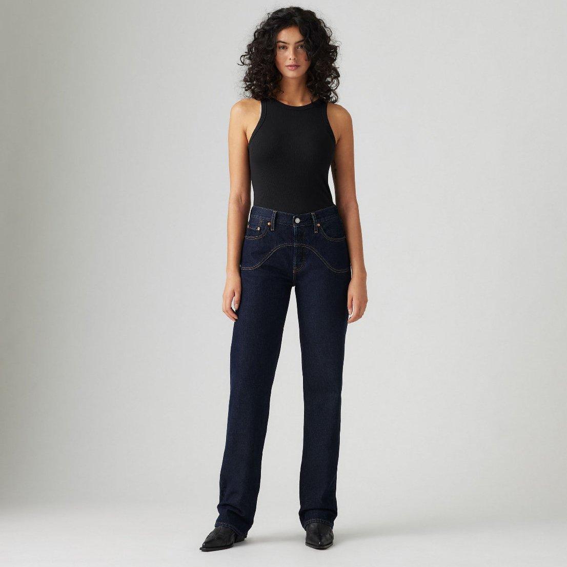 Deep Breath - Levis - Women's Western Deep Breath Straight Leg Jeans - 4