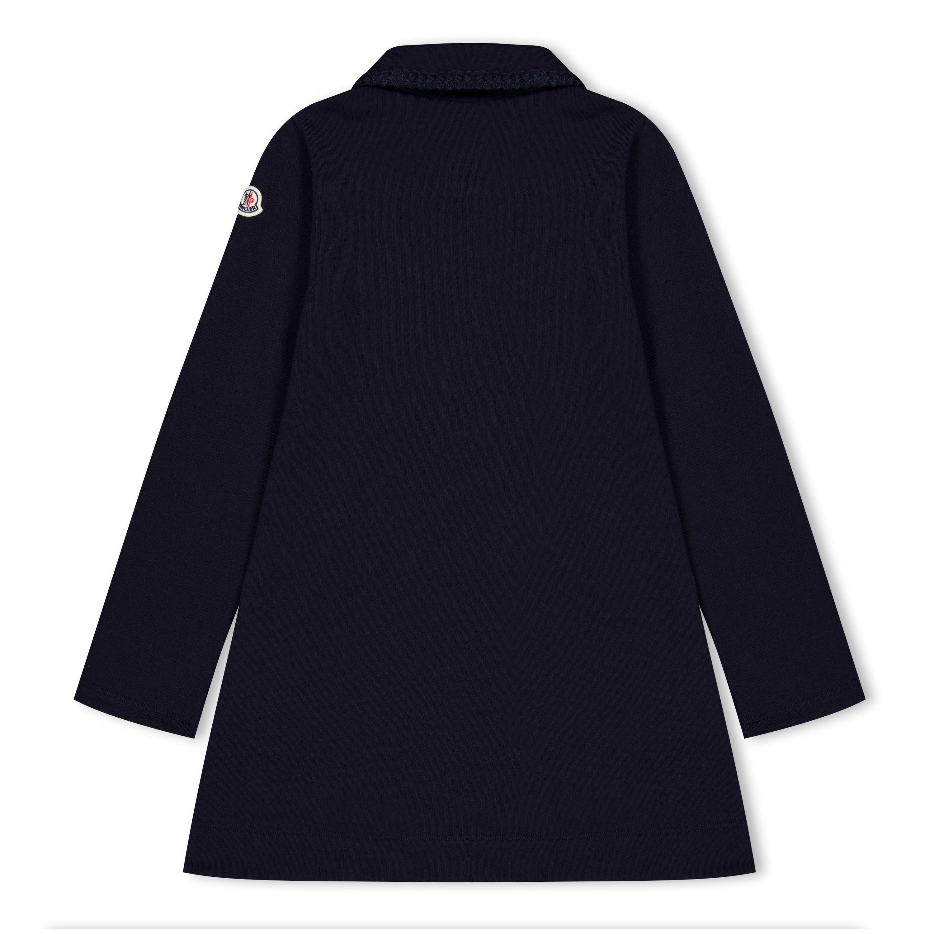 Navy 778 - Moncler - Moncler Long Sleeve Polo Dress Junior - 2