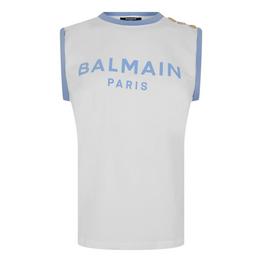 Balmain 3 Button Tank Top