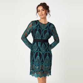 Be You Ladies Embroidered Lace Dress