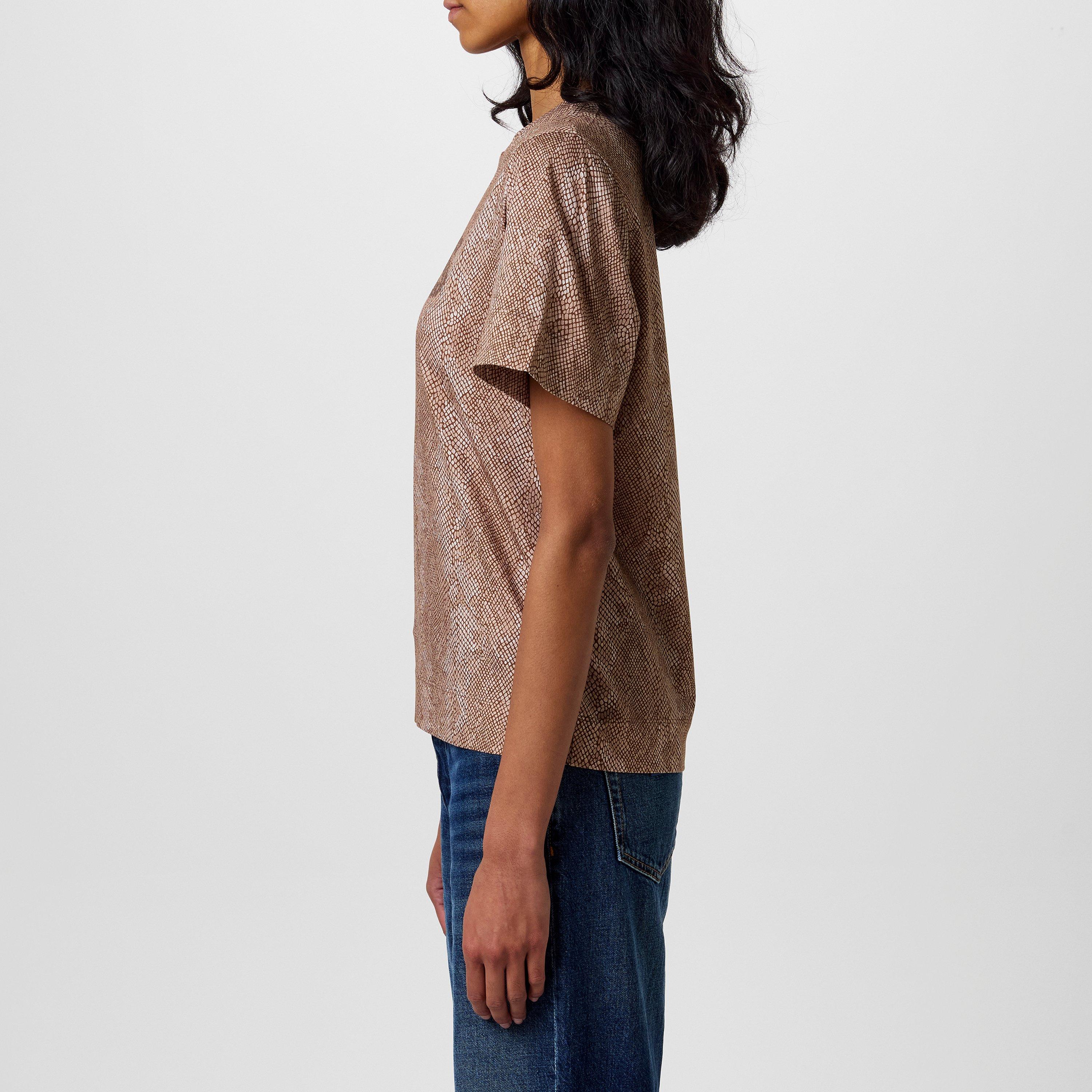 Open Misc - Boss - Women's Elpha AOP T-Shirt, Snake Print Design - 2